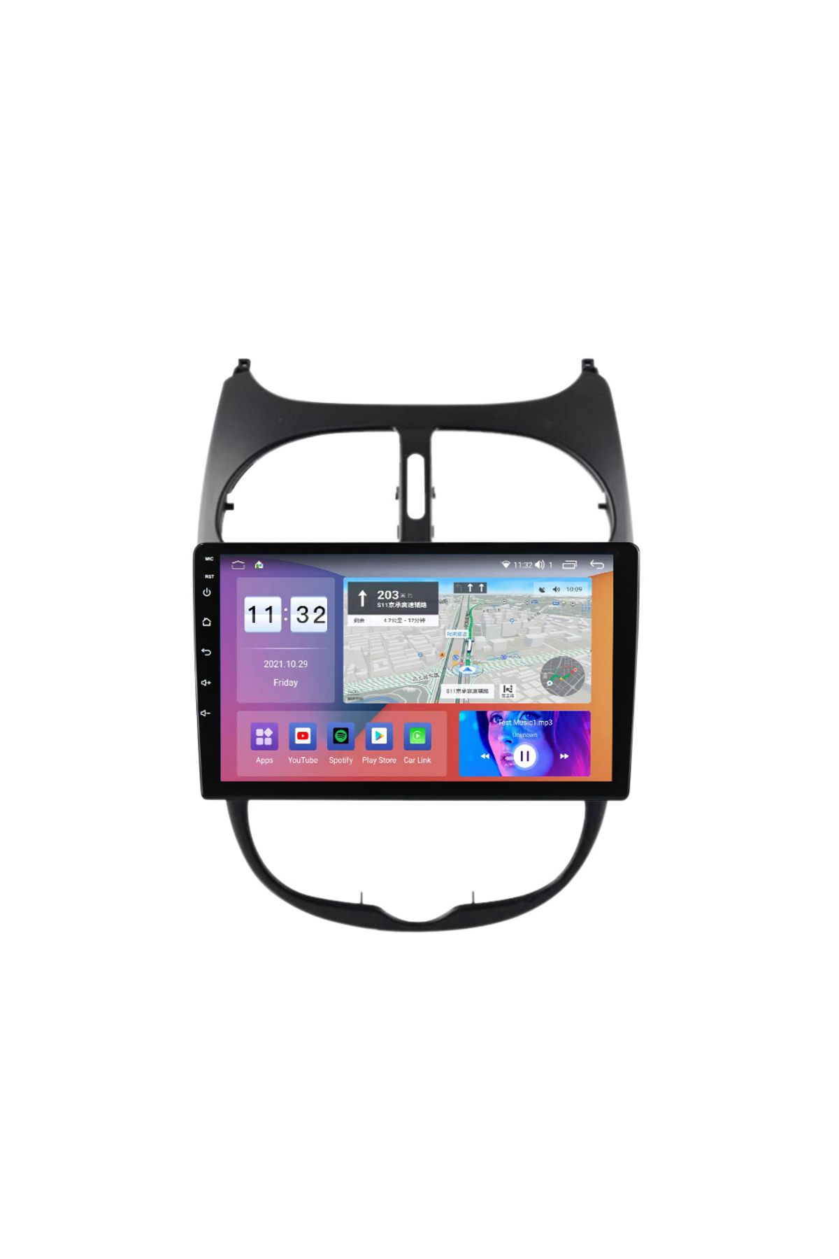 navi-it-Navigatie dedicata Peugeot 206 2004-2008, 4 GB RAM 32 ROM, Android 13, Display QLED, 9", DSP, Carpla 3