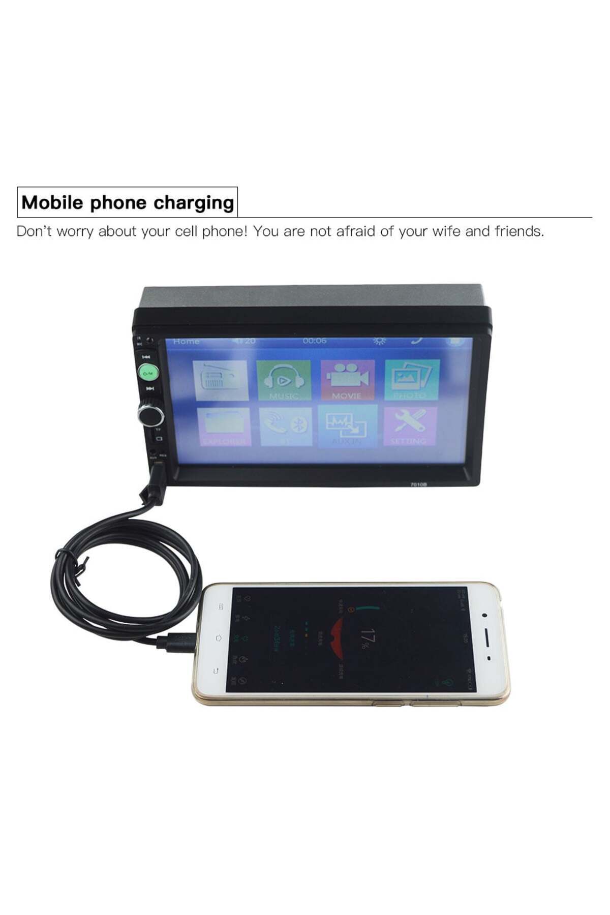 navi-it-Car Player MirrorLink VW Skoda Seat mp5 car player 7010B, Frame, Mounting brackets, Bluetooth 3