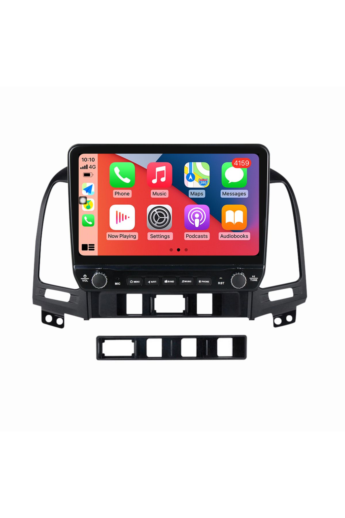 navi-it-Dedicated navigation Santa Fe 2006-2012 with rotary buttons model 2024, 4 GB RAM 64 ROM, Quadcore, And 1