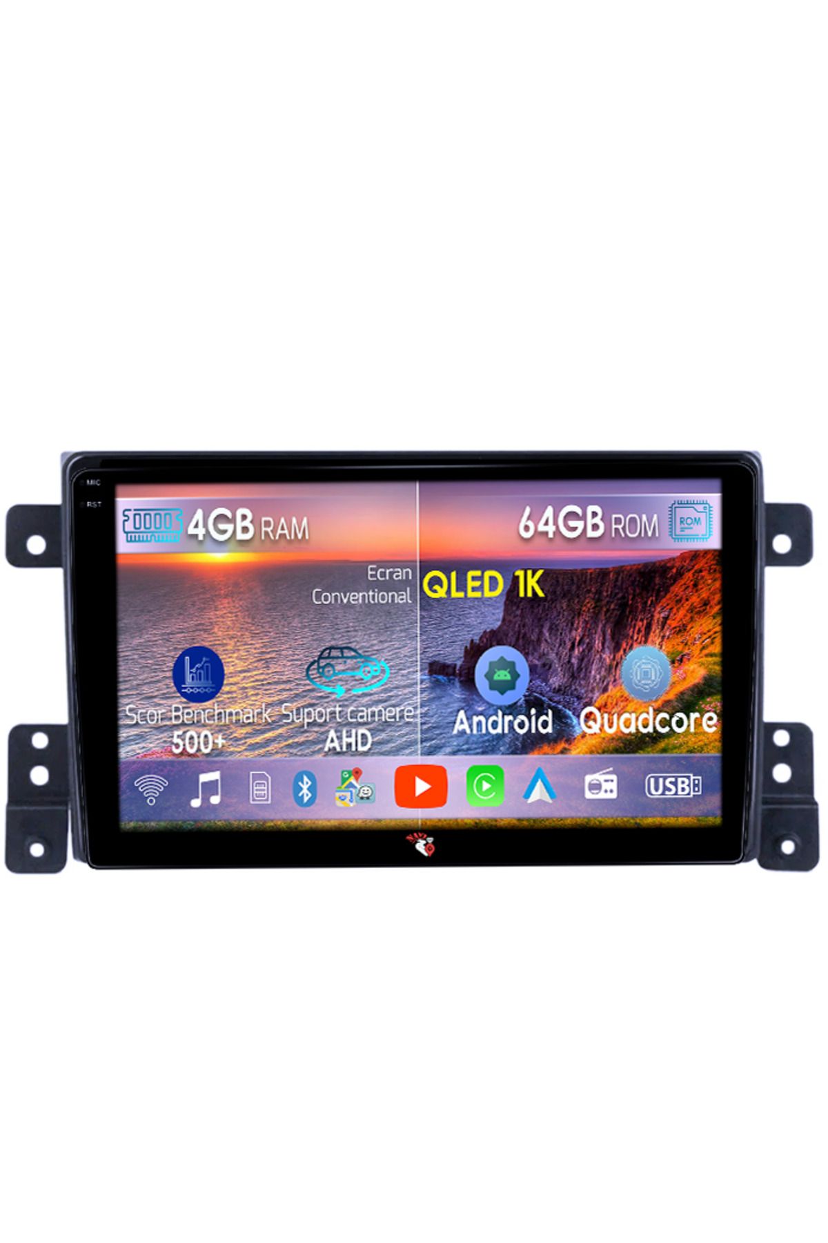 navi-it-Dedicated navigation for Suzuki Vitara 2005-2015, 4GB RAM 64GB ROM, Octacore, Android 14, QLED 1K display 1