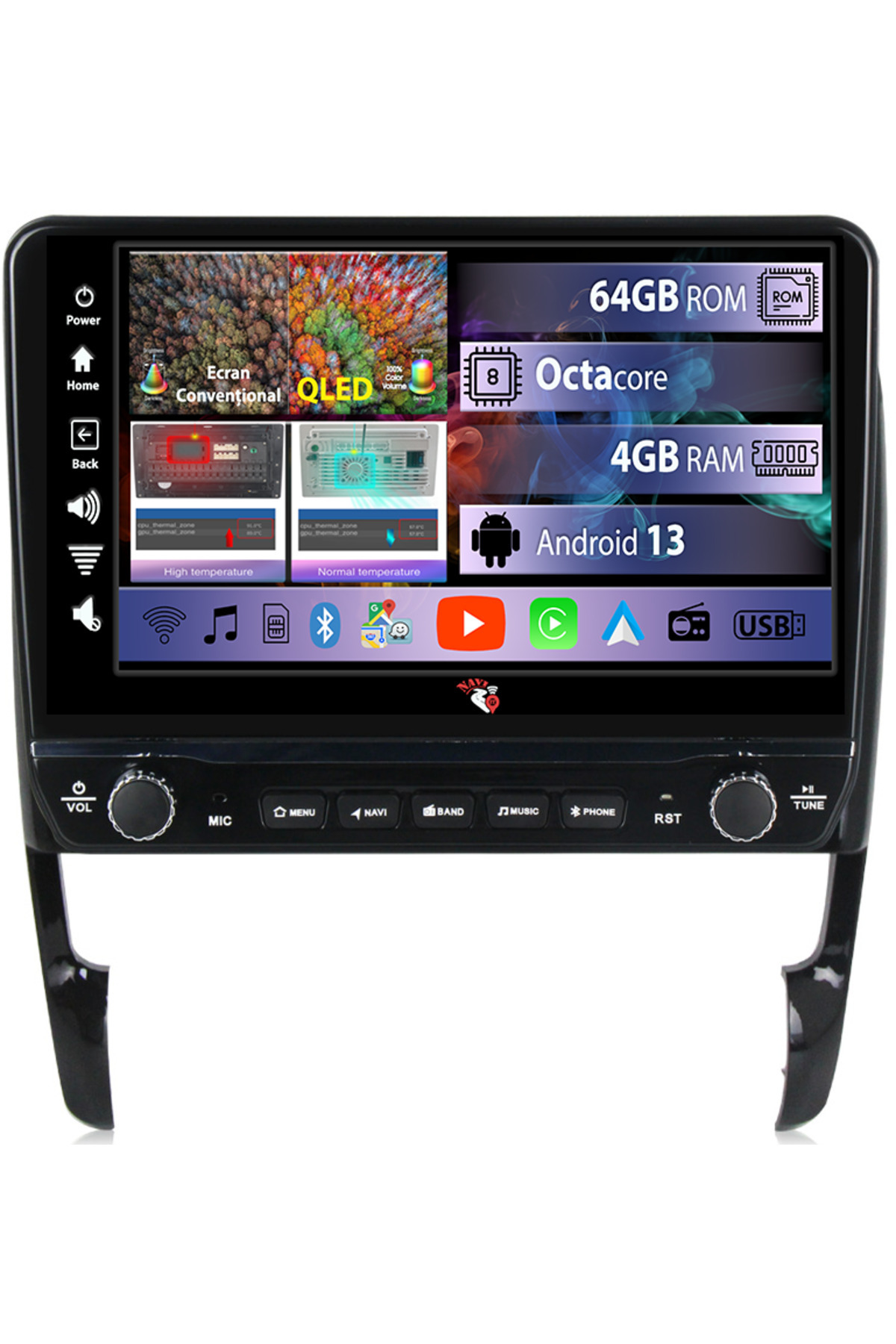 navi-it-Dedicated navigation Cayenne 2002-2010 with rotary buttons model 2024, 4 GB RAM 64 ROM, Quadcore, Andr 1