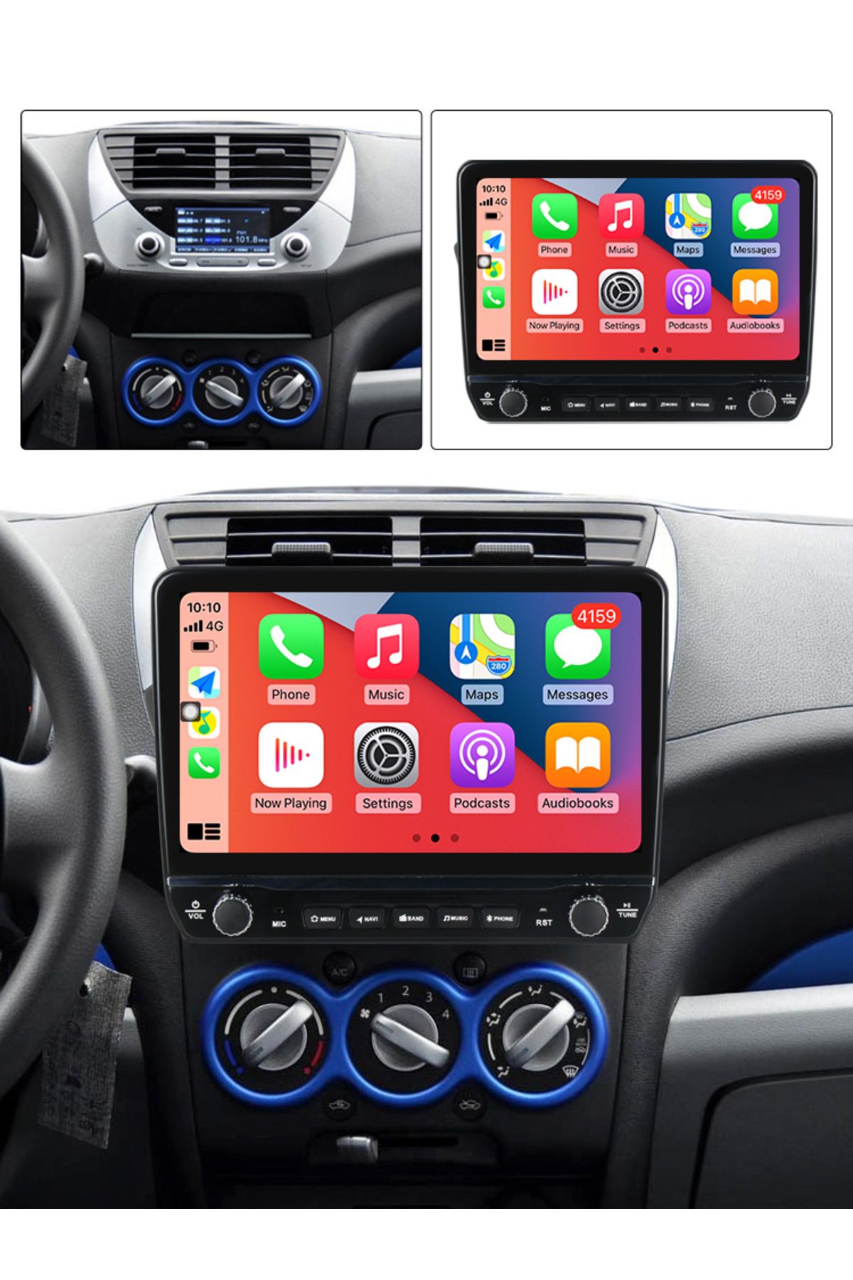 navi-it-Dedicated navigation Alto 2009-2016 with rotary buttons model 2024, 4 GB RAM 64 ROM, Quadcore, Android 2