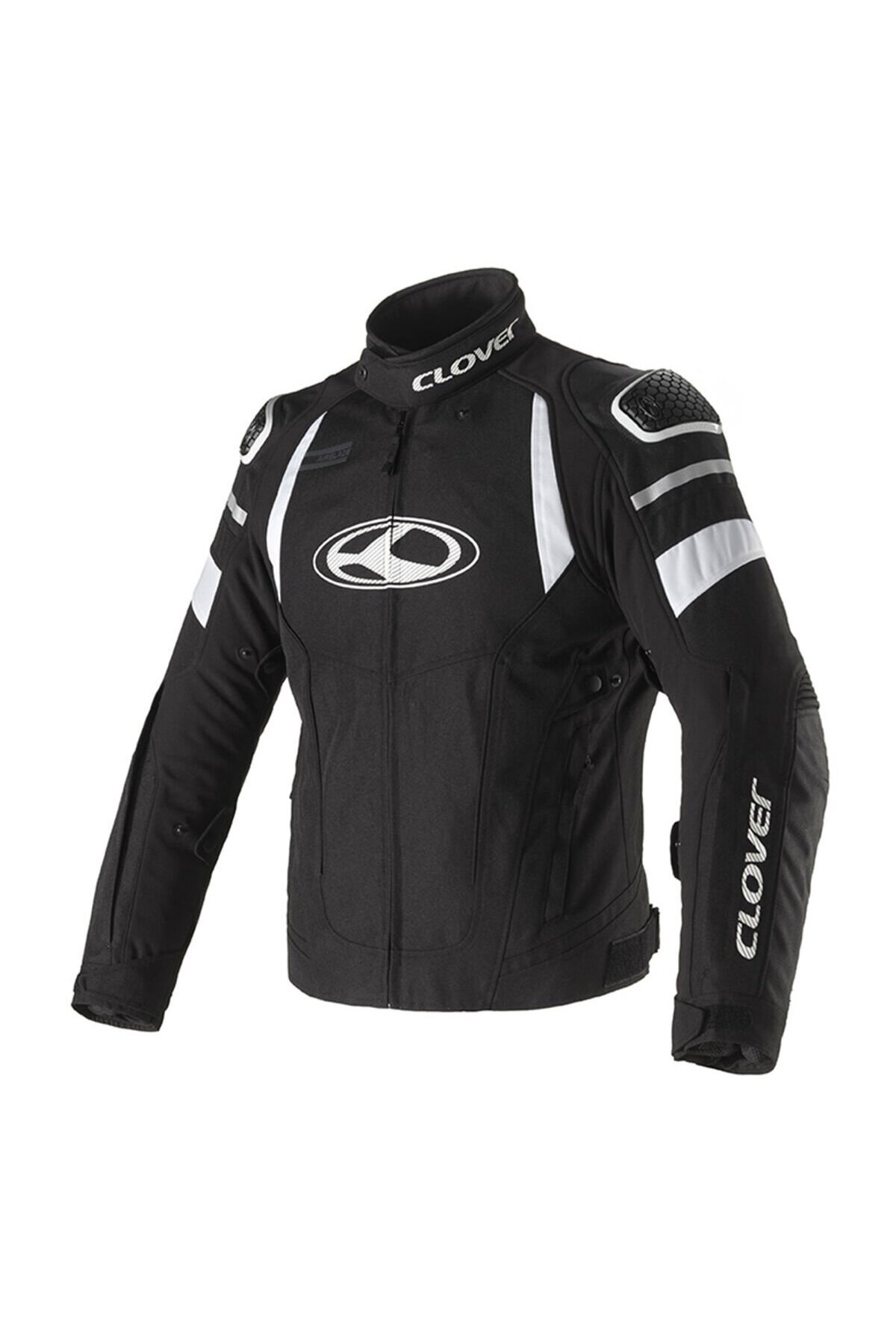 Clover Airblade-5 Korumalı Motosiklet Montu Siyah Beyaz