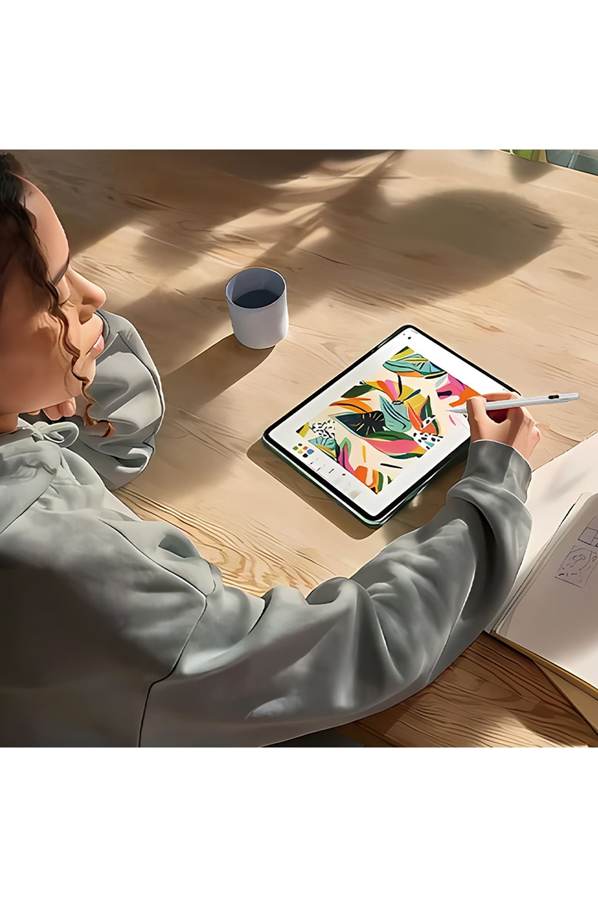 WOZINSKY-Stylus activ universal pentru Android și iOS USB-C - Alb 10