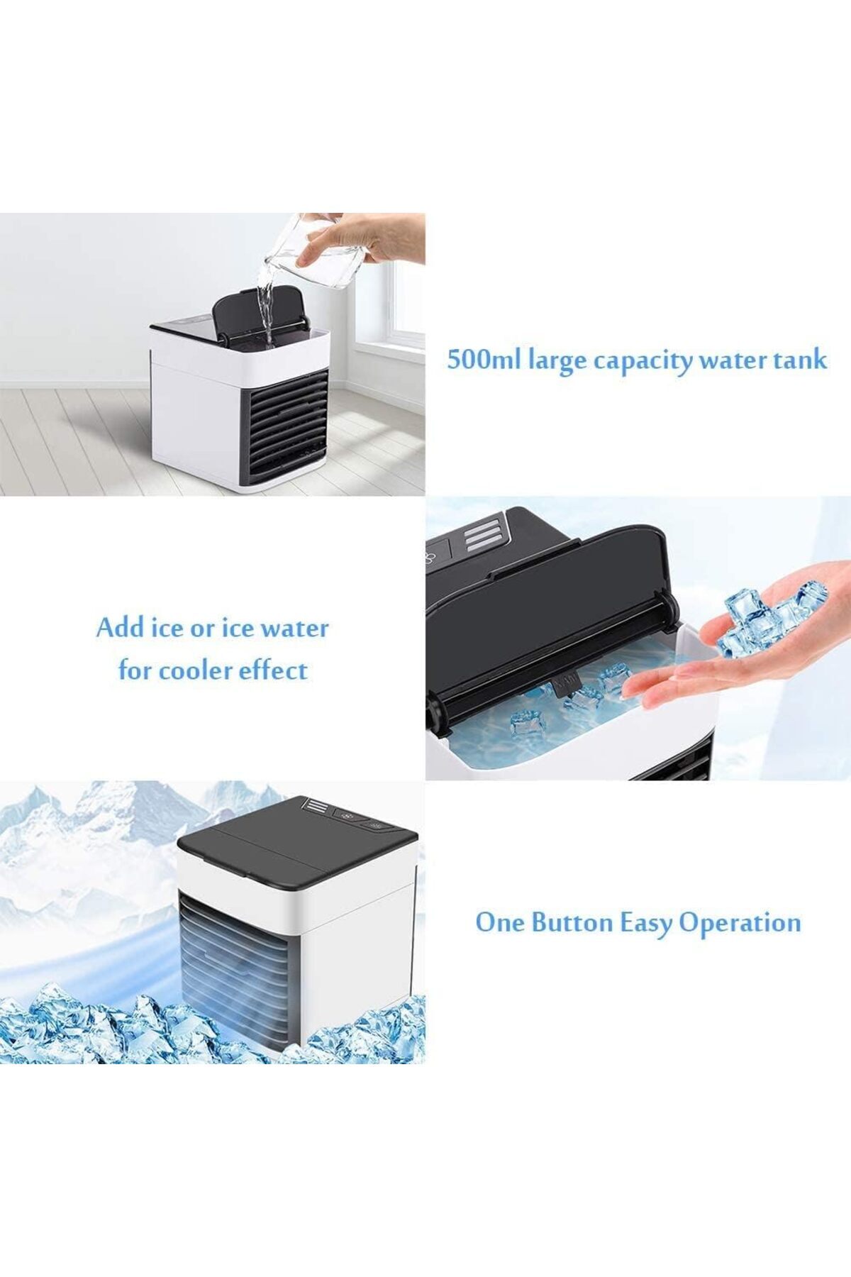 fulina-3 In 1 Portable Air Conditioner,with 3 Speed Atomization Upgrade Anti-Leaking Energy Saving 6