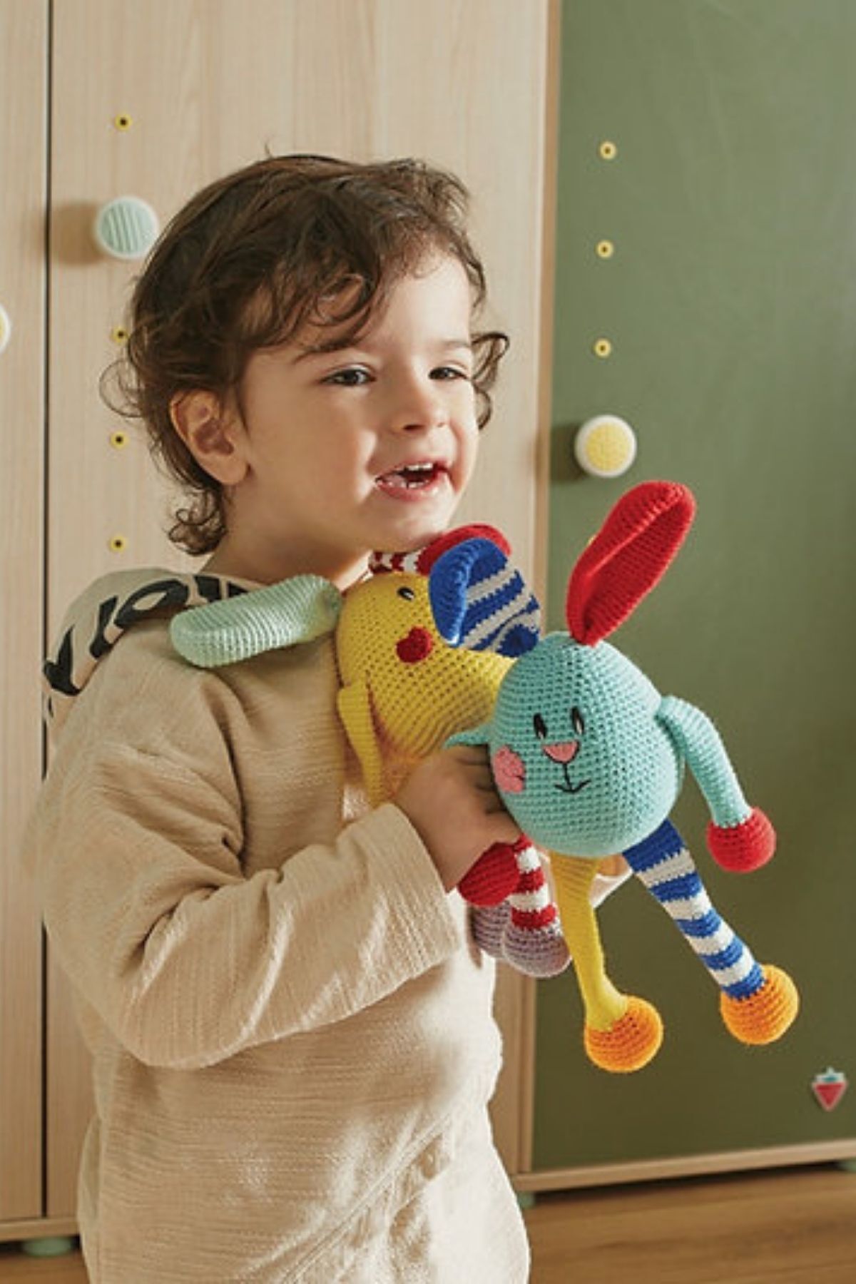 Amigurumi Örgü Bebek Çocuk Doğal Oyun Arkadaşı Oyuncak Yasi ve Cino
