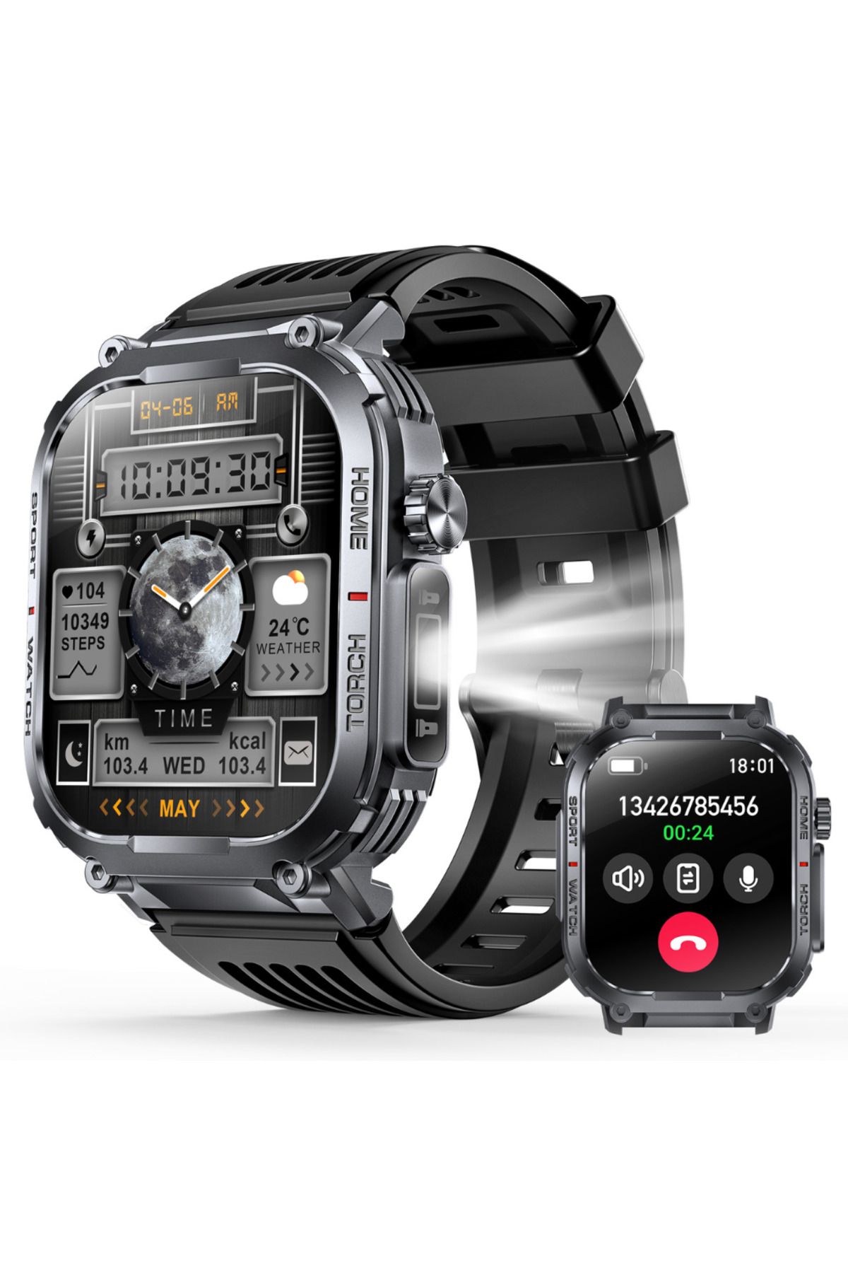 OEM-Ceas Smartwatch Barbatesc TWINKLER TKY-S320B, 2.02" TFT, BT 5.2, LED, 3ATM, Busola, FitCloudPro 1