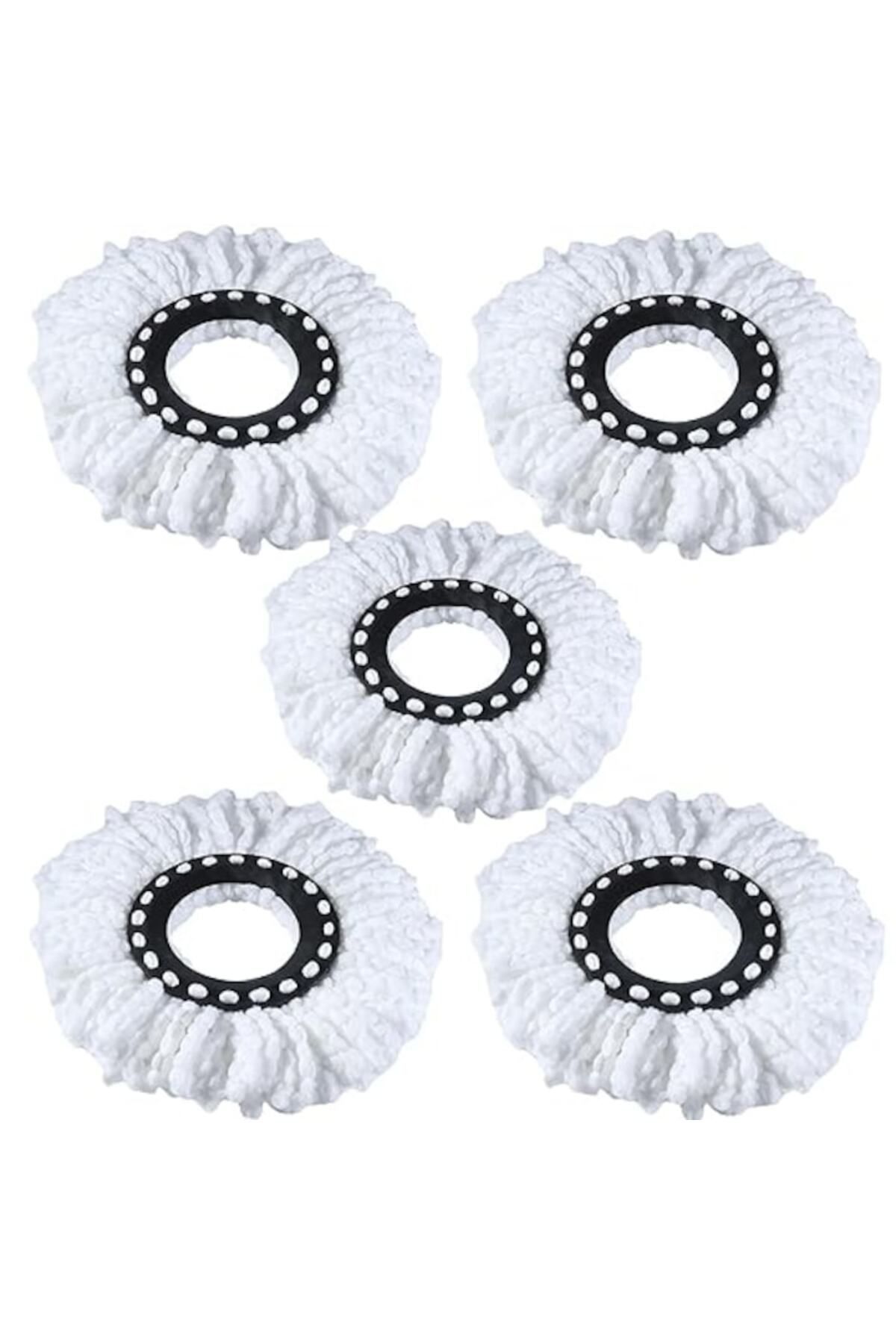 Nova-5 Universal Refills for 360 Degree Rotating Mop Made of Microfiber with High Absorption Power, White 2