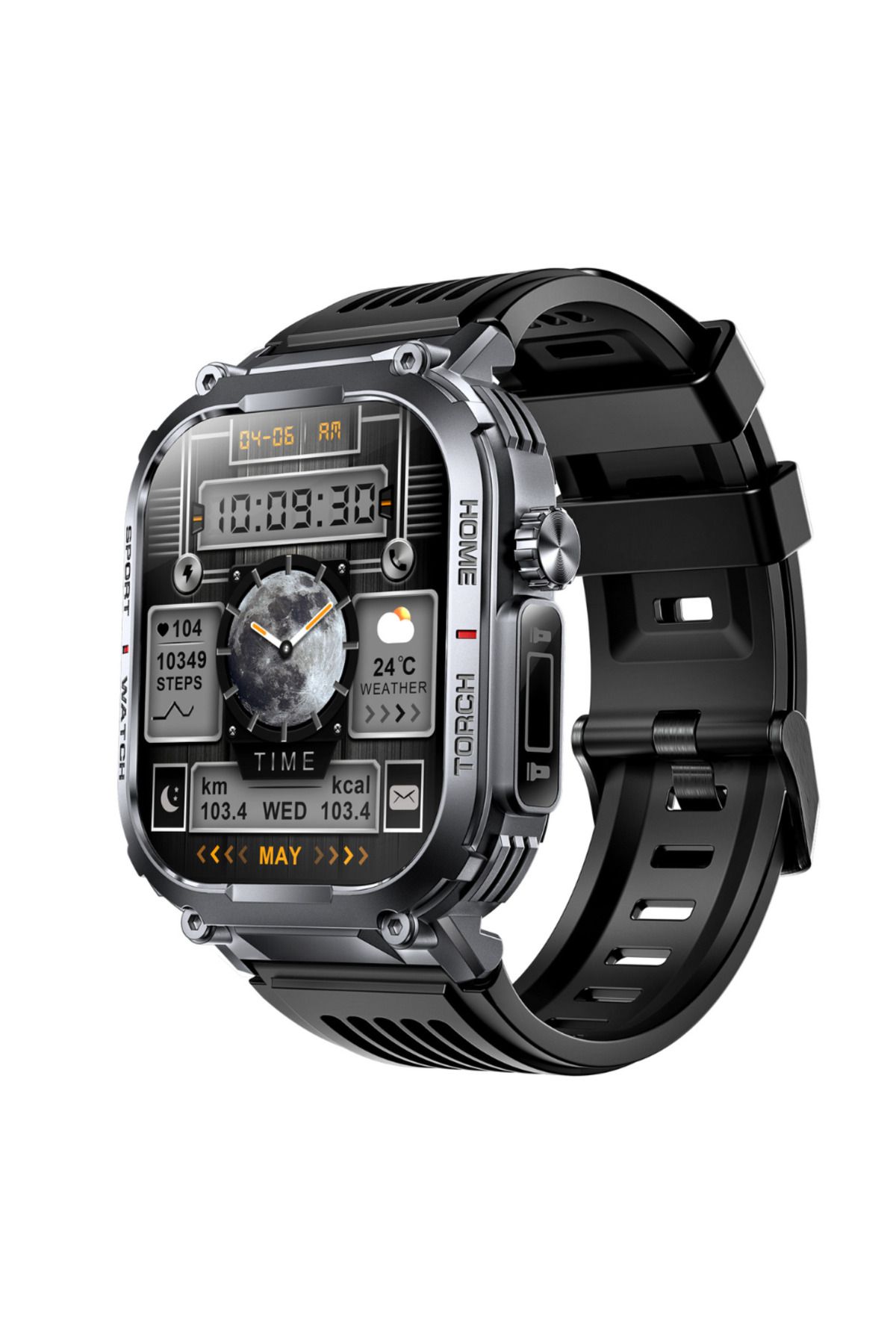 OEM-Ceas Smartwatch Barbatesc TWINKLER TKY-S320B, 2.02" TFT, BT 5.2, LED, 3ATM, Busola, FitCloudPro 2