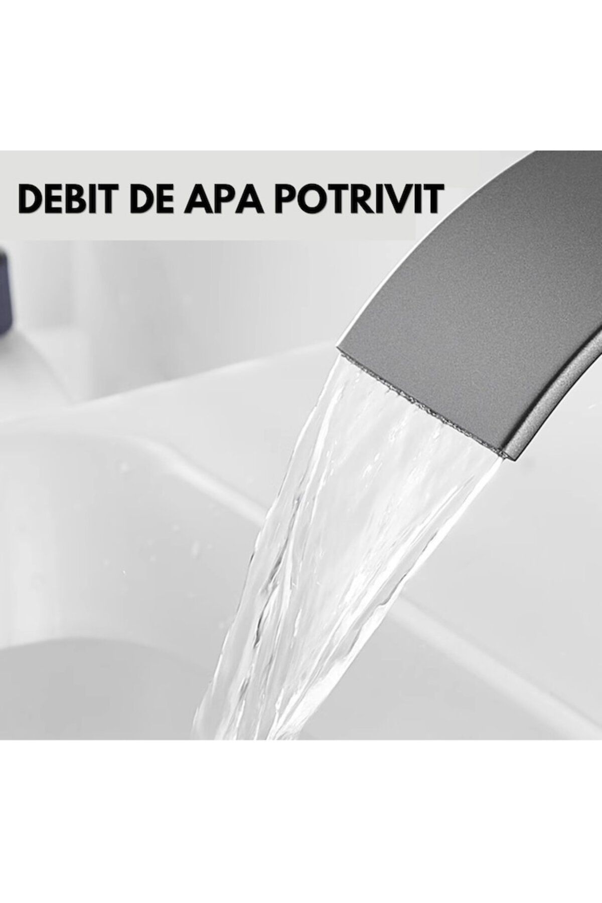 SMART GADGETS C&A-Baterie baie, tip cascadă, monocomandă, design minimalist, instalare ușoară, oțel inoxidabil 3