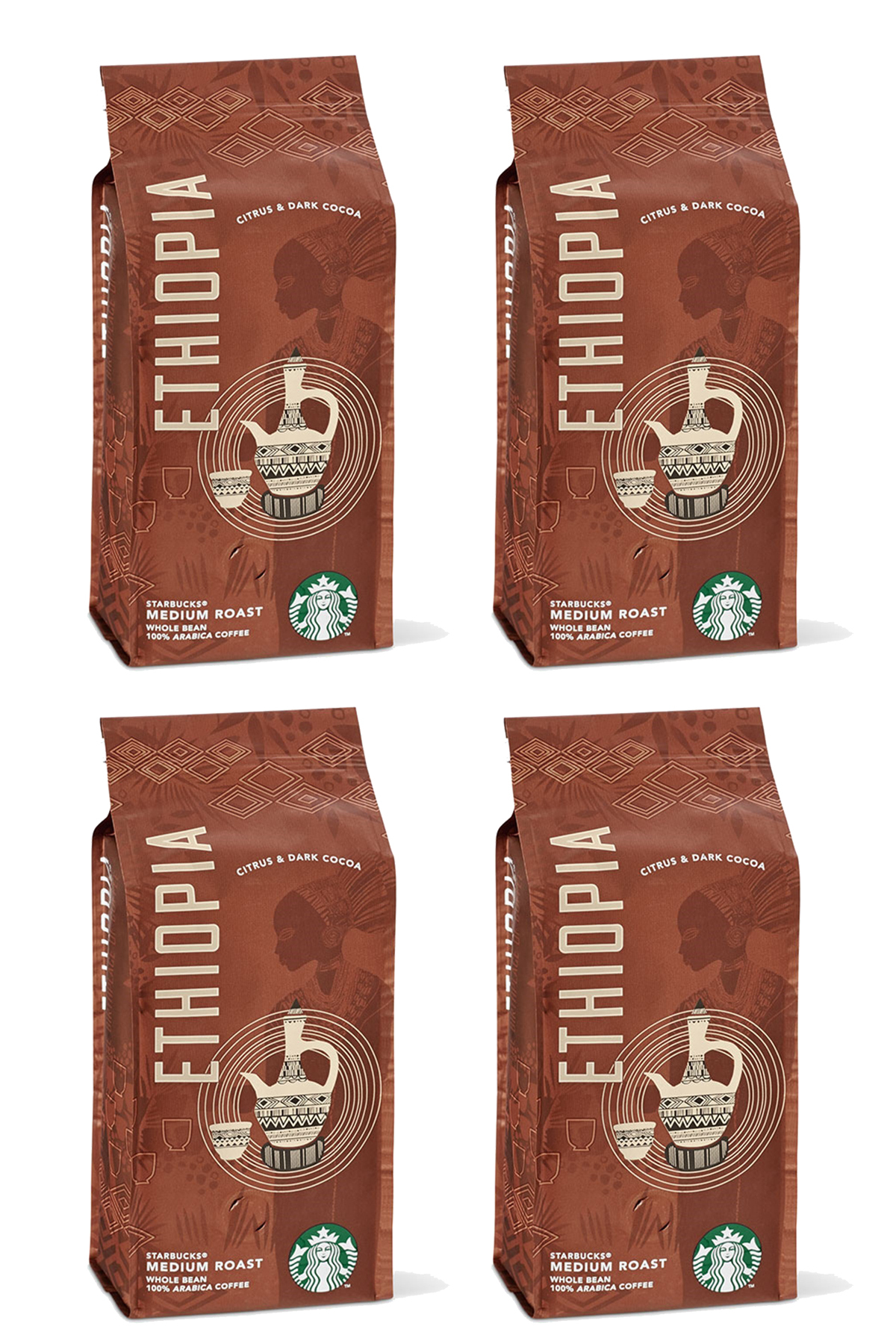 Contigo x Starbucks コンティゴ Starbucks Ethiopia Çekirdek Kahve 250gr x 4 Adet - Fiyatı, Yorumları
