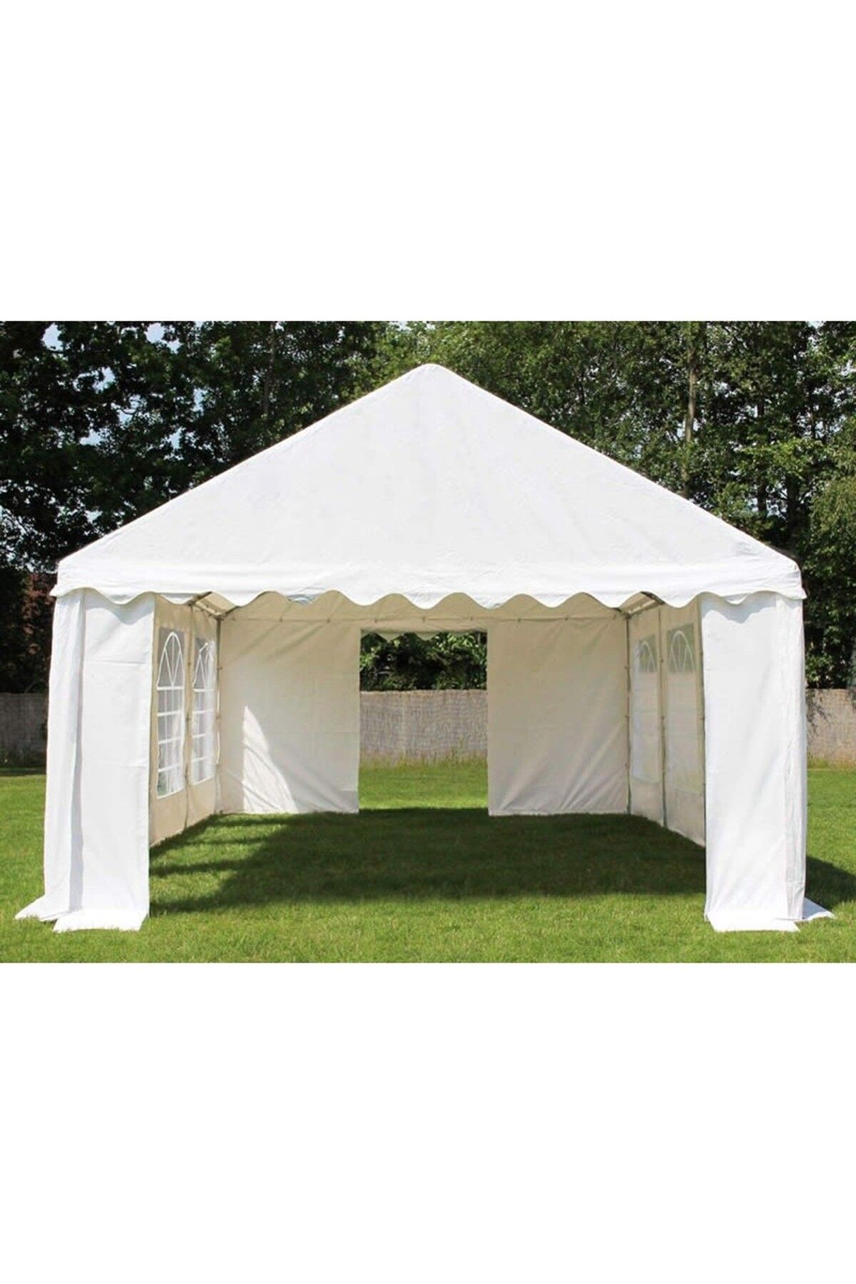PROCART-Cort evenimente, pavilion 12x6x3,7 m, PVC ignifug, suprafață 72 mp, 12 ferestre 15