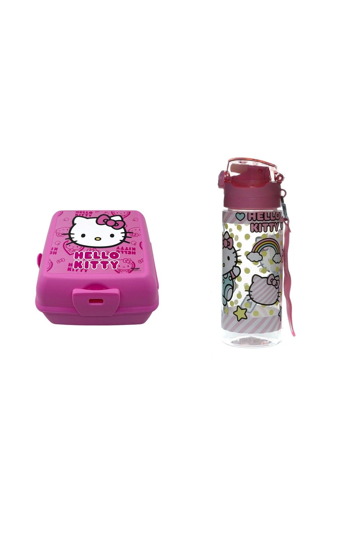 Hello Kitty-زجاجة مياه سعة 500 مل وحاوية تغذية 1