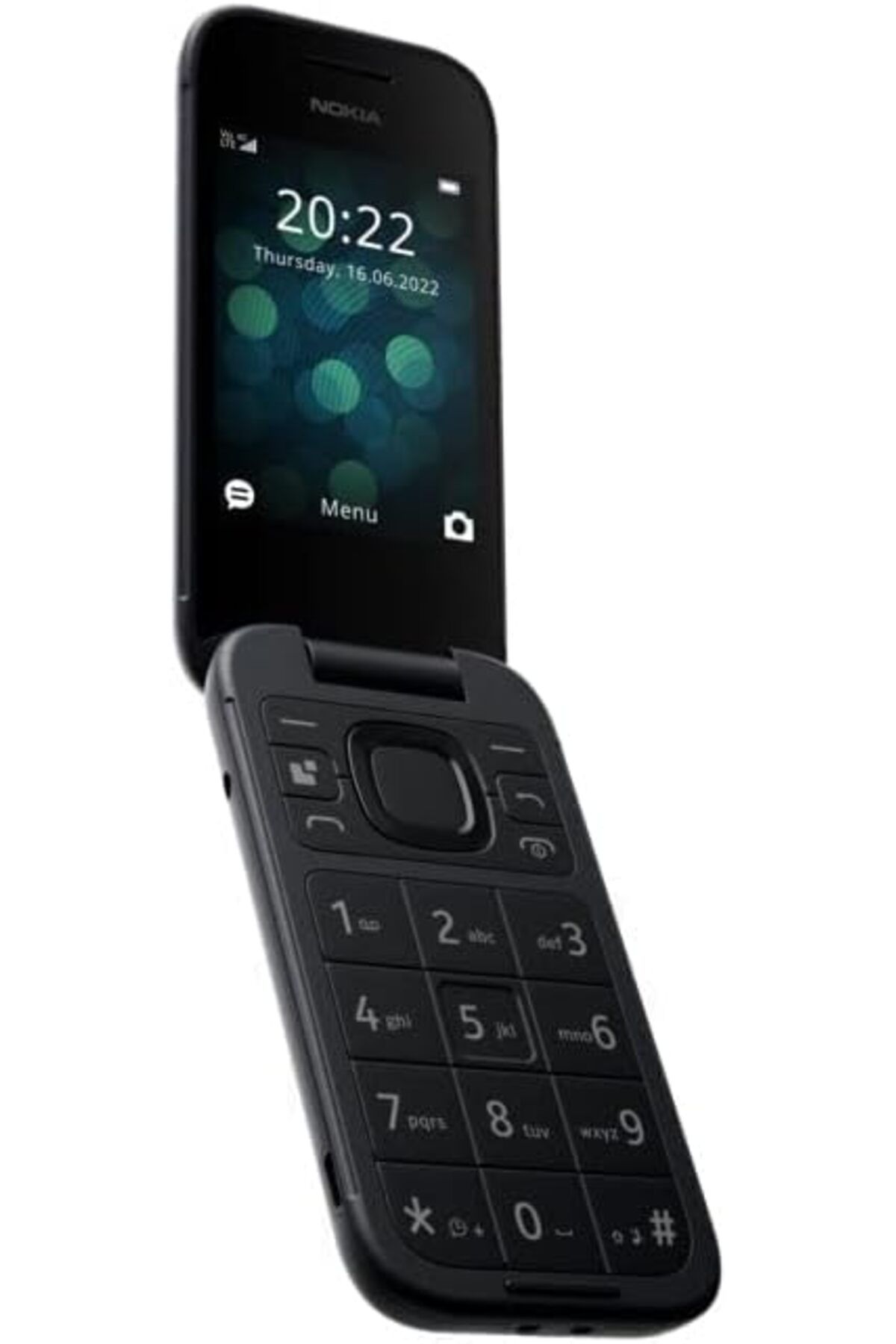 Nokia-2660 Flip 4G, 2.8 inch screen, Dual SIM Feature Phone with a Big display, Black. 3
