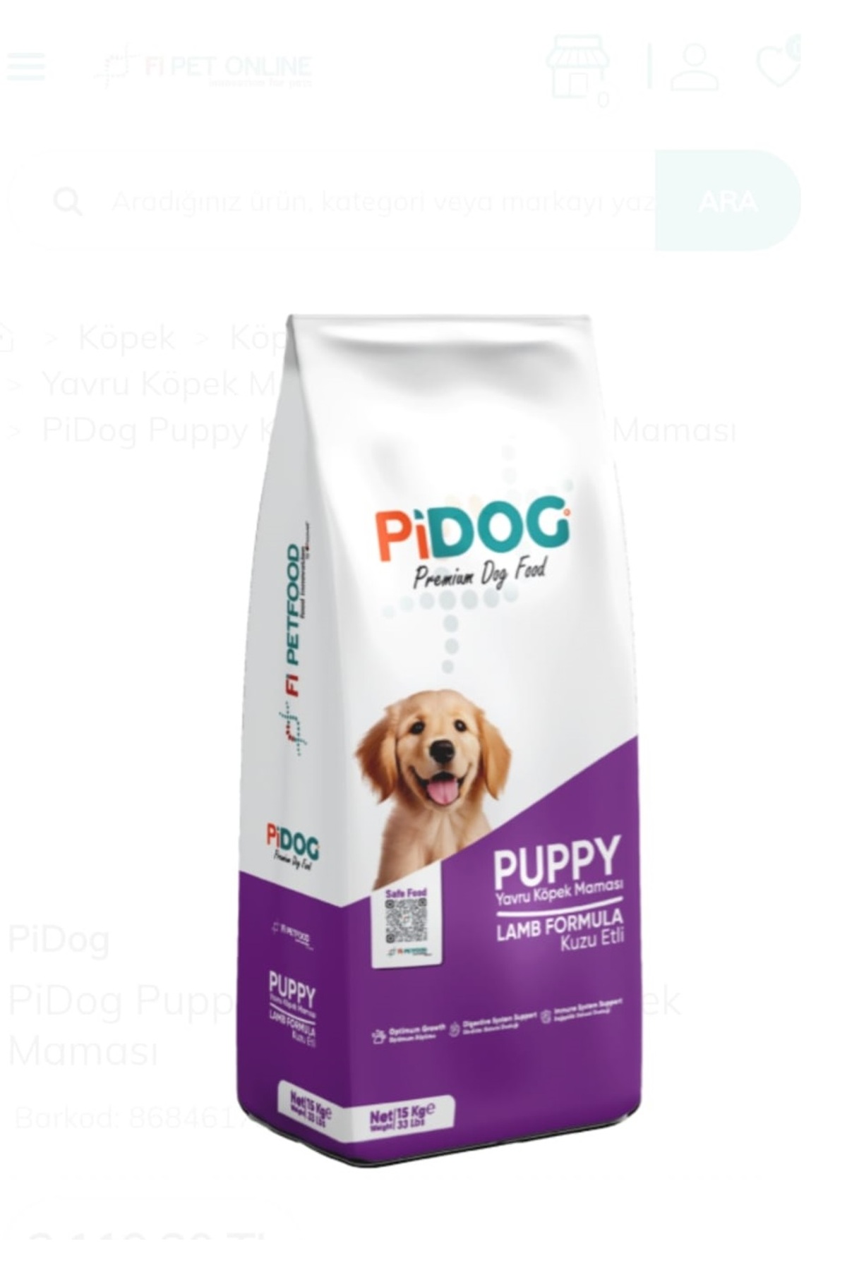 Pidog Pİ DOG KUZU PUPPY 15 KG - Fiyatı, Yorumları