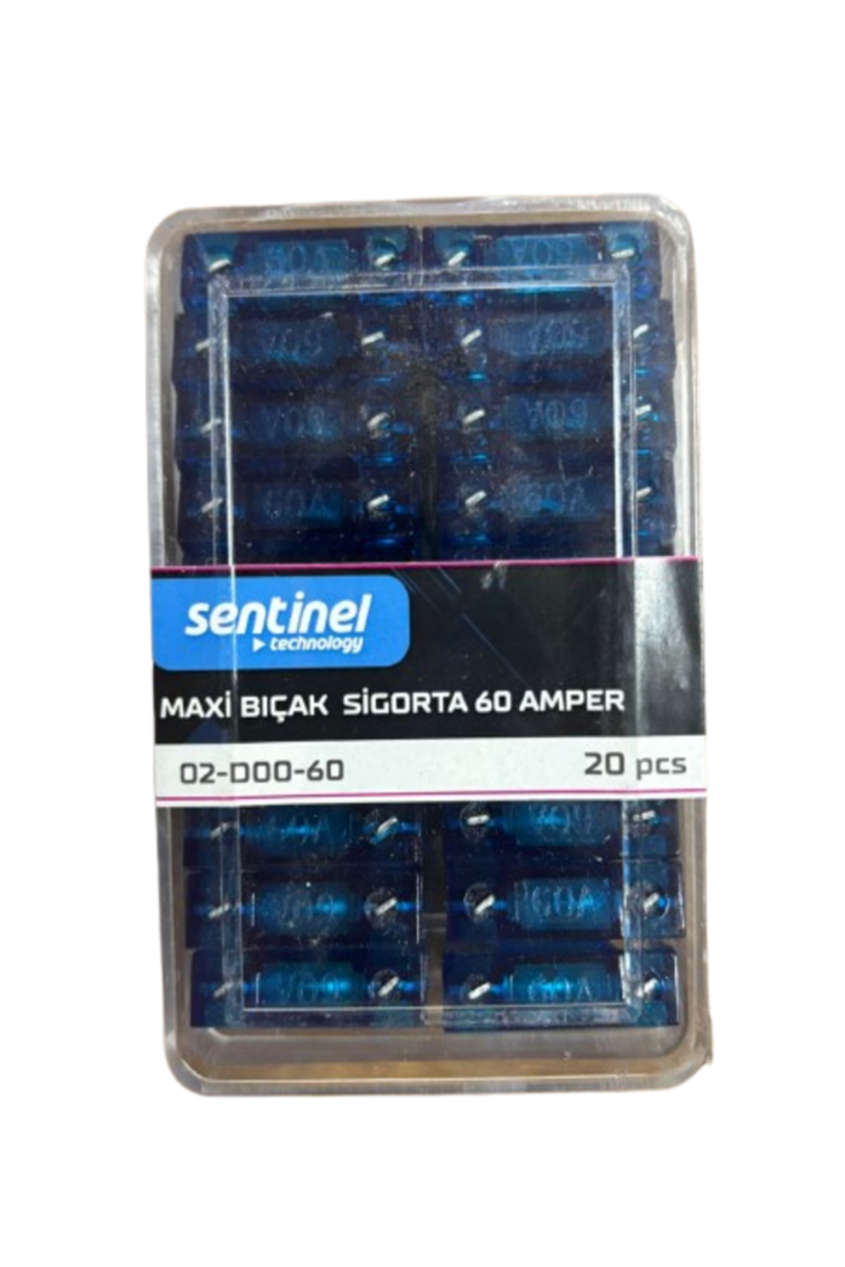 Sentinel Maxi Bıçak Sigorta 60 Amper 20 Adet Fiyatı