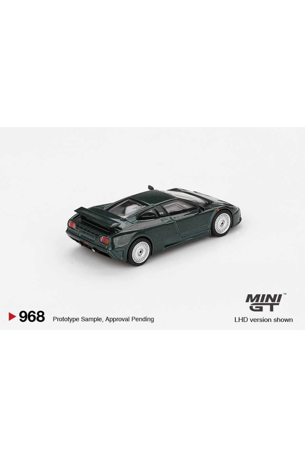 mini gt MGT00968 1/64 Bugatti EB110 GT Verde Scuro fotoğrafı 3 (önizleme)