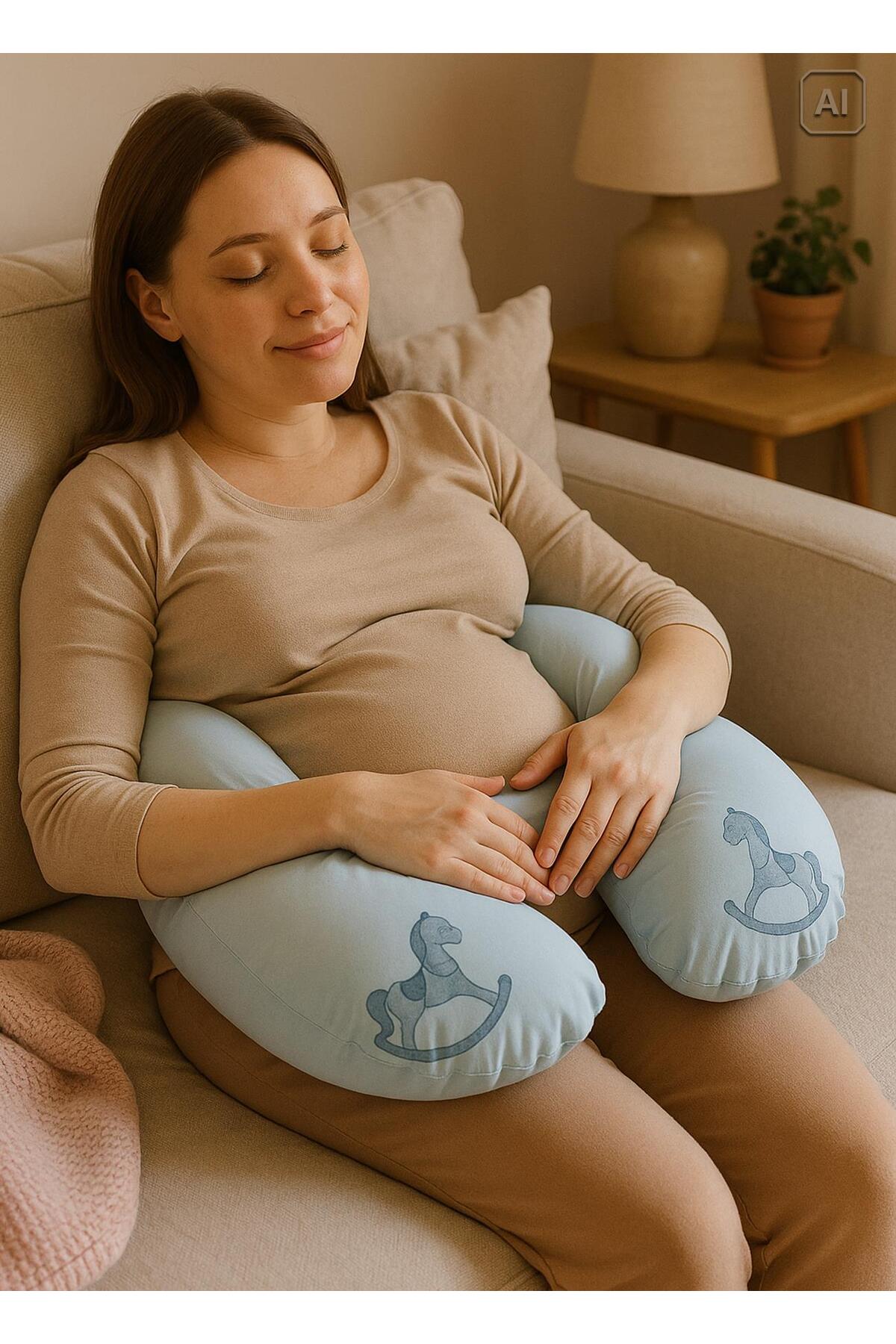 kitikate My Toy Çok Fonksiyonlu Emzirme Yastığı Mavi fotoğrafı 2 (önizleme)