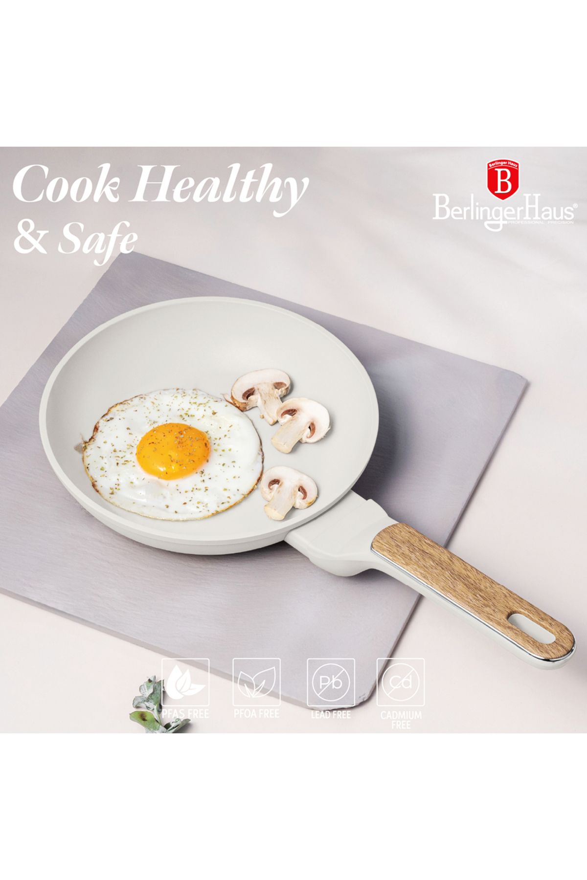 Berlinger Haus-10 Pcs Titanium Cookware Set Nonstick Sahara Nordic Collection Turboinduction All Stoves New 10