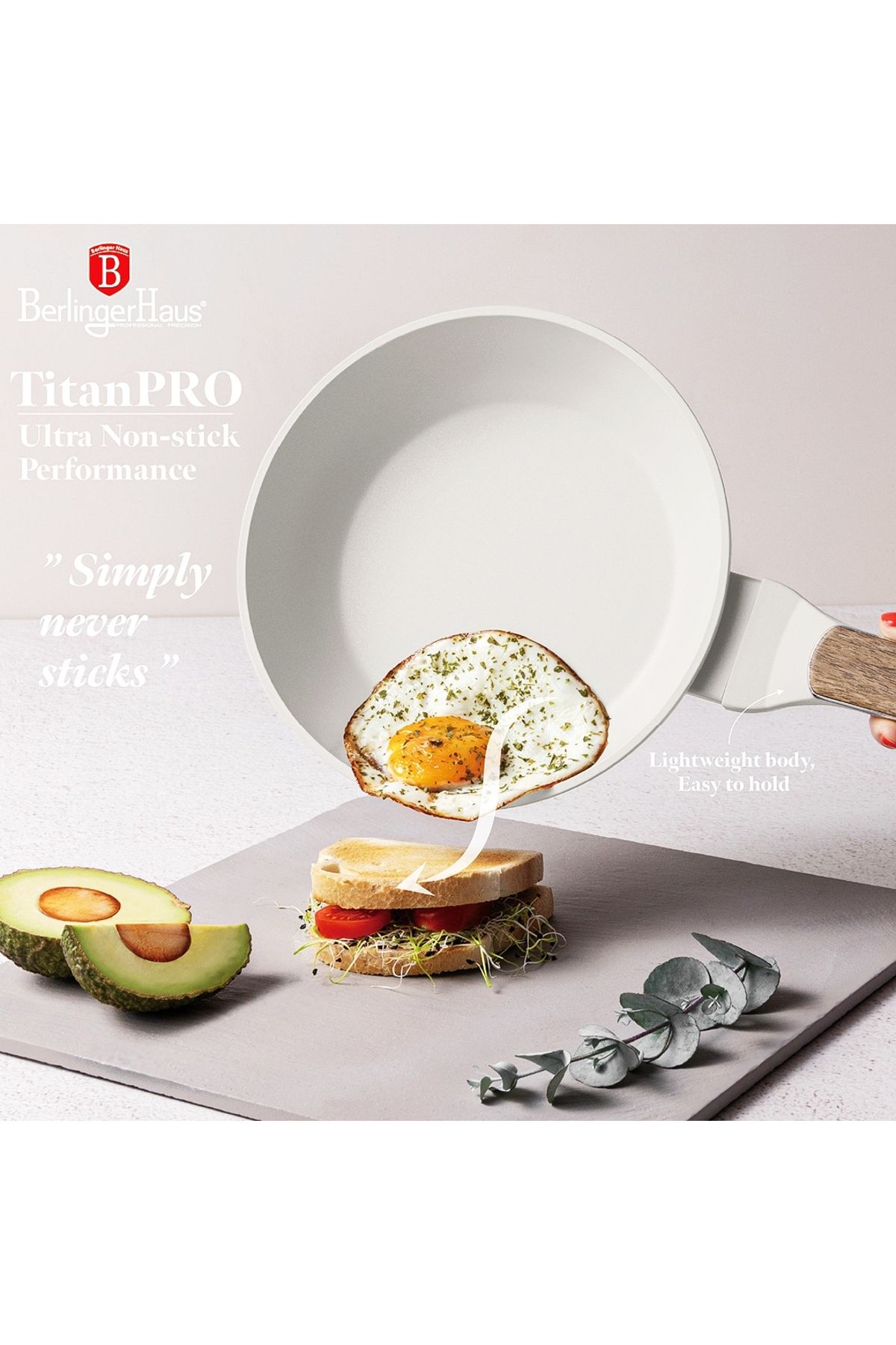 Berlinger Haus-10 Pcs Titanium Cookware Set Nonstick Sahara Nordic Collection Turboinduction All Stoves New 5