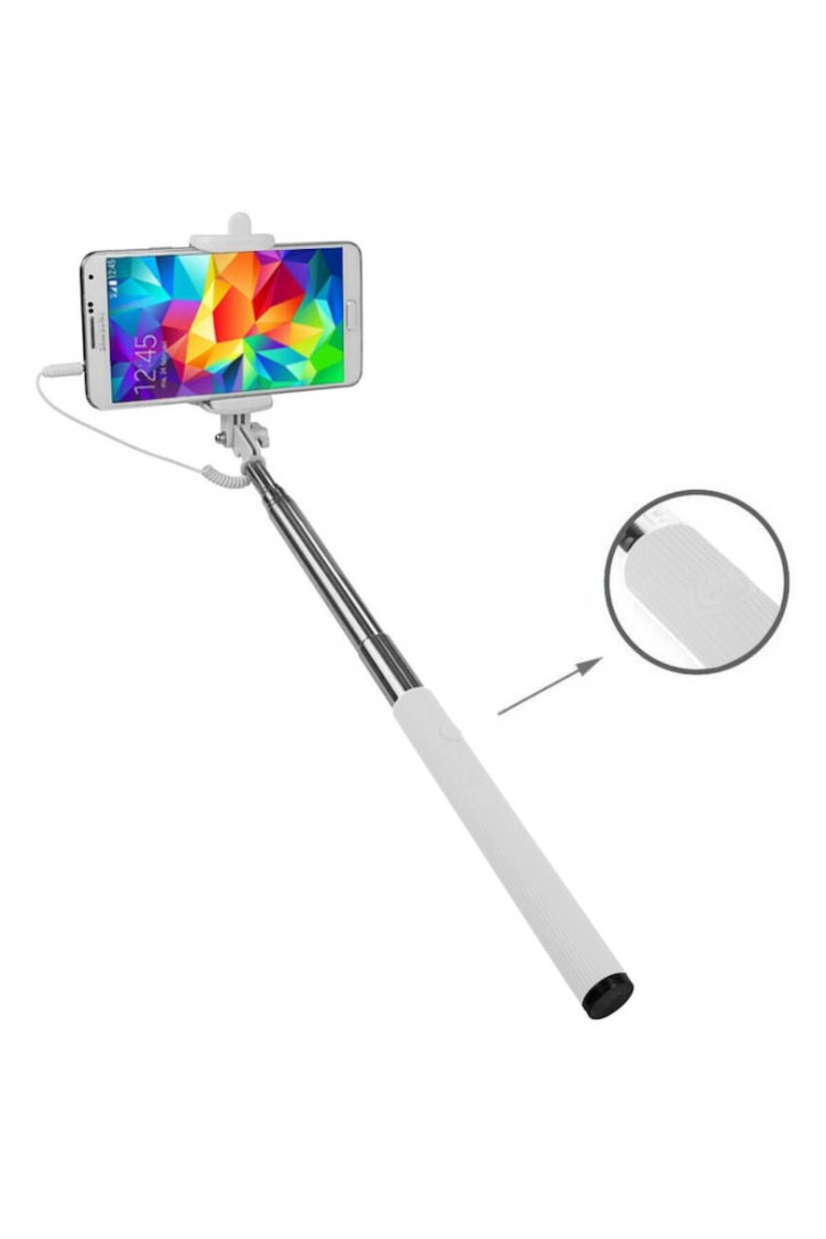 Dali-Selfie stick for phone, 3.5mm Jack connectivity, with button on the handle for camera release, 9 3