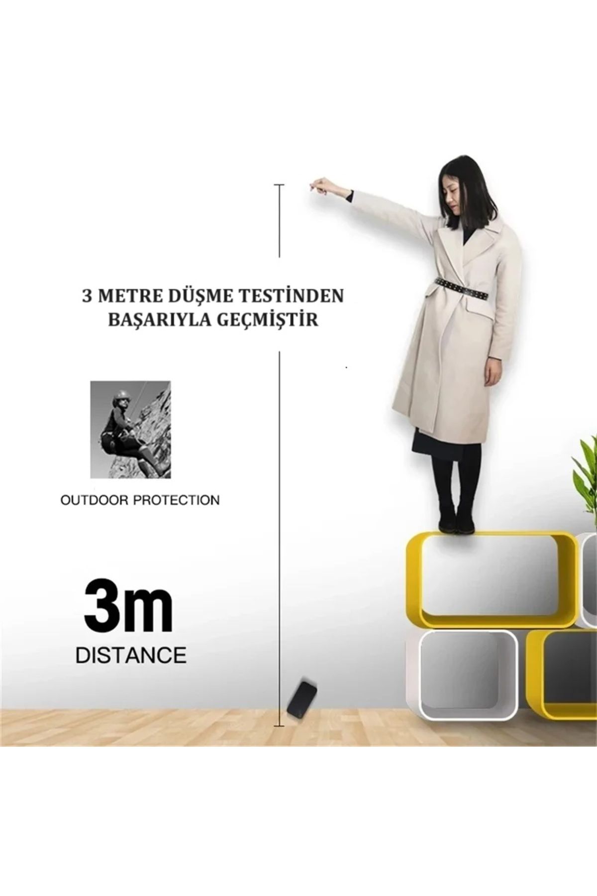 GRABONO-iPhone 14 Case Lens Protection Hard Tpu+Pc Transparent Can Be Used as a Gift and Stand 4