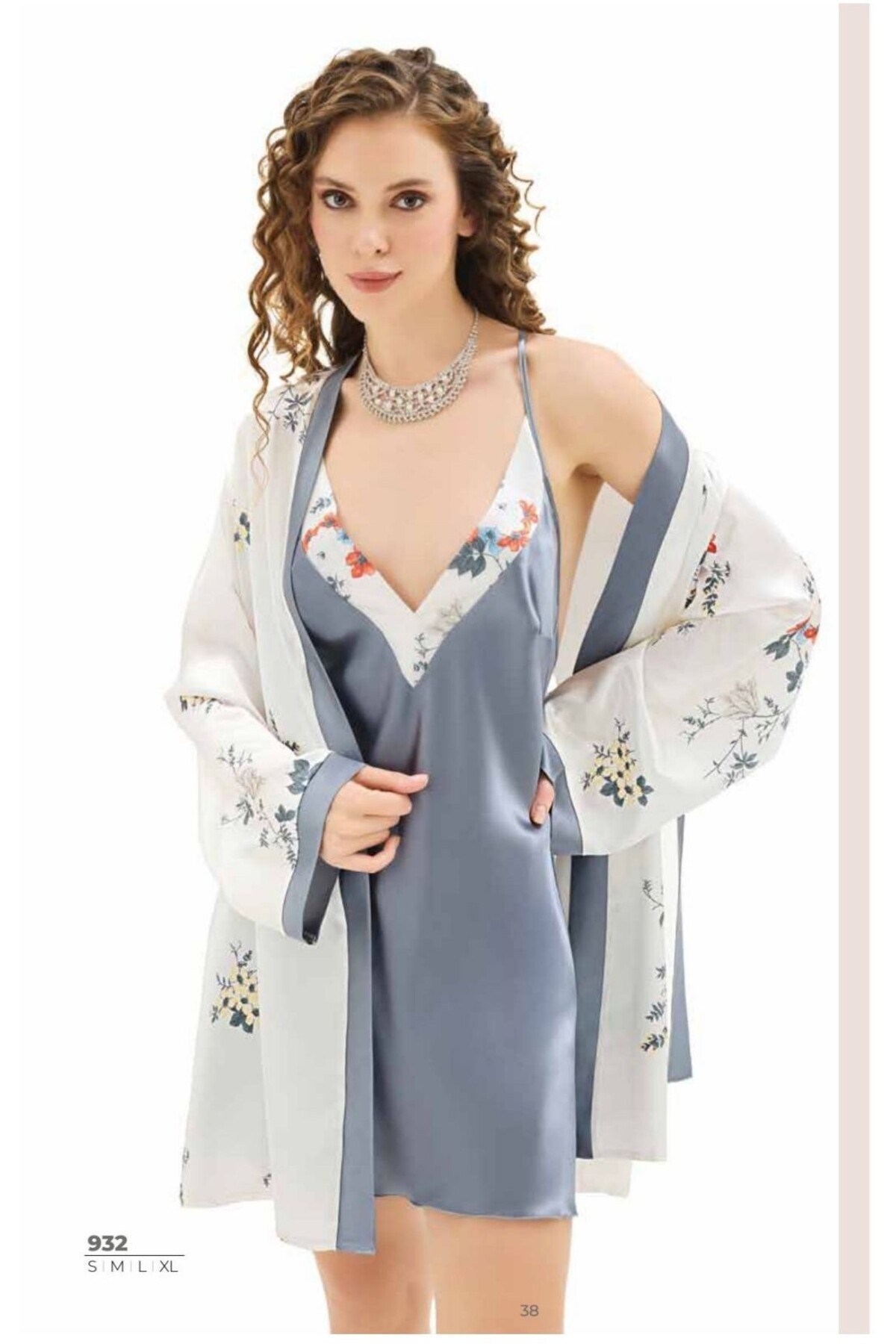 NightLove Kadın Kısa Gecelik Takımı 932 MOONGİRL