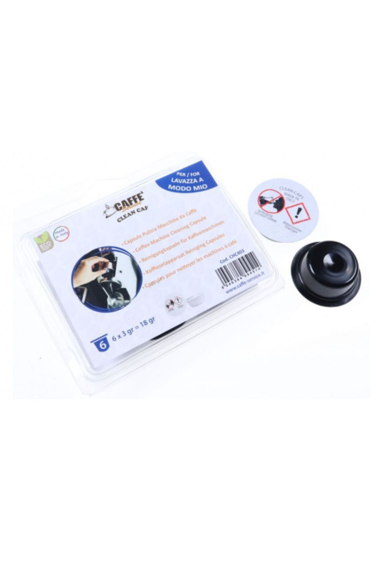 CAFFİTALY-Capsule de curatare CAFFE SERVICE CHC 403 pentru espressor Lavazza A Modo Mio, 6 buc 1
