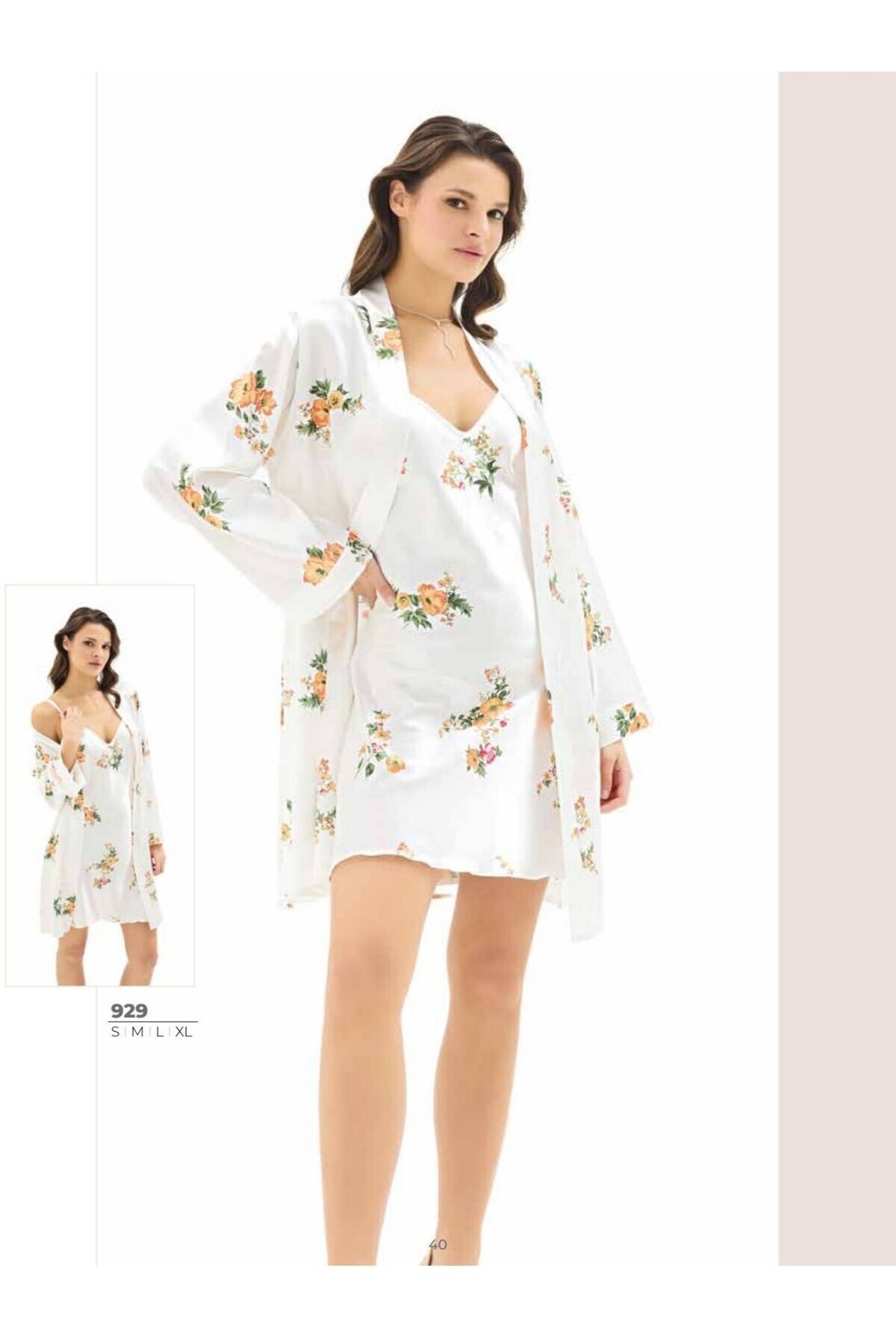 NightLove Kadın Kısa Gecelik Takımı 929 MOONGİRL