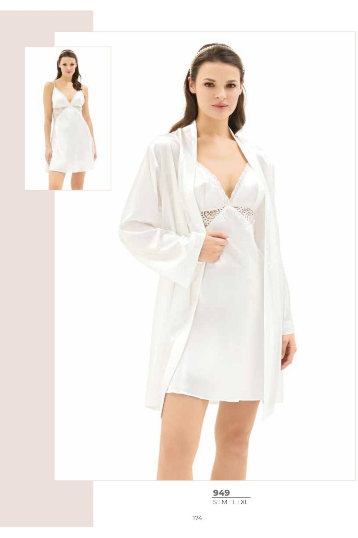 NightLove Kadın Kısa Gecelik Takımı 949 MOONGİRL