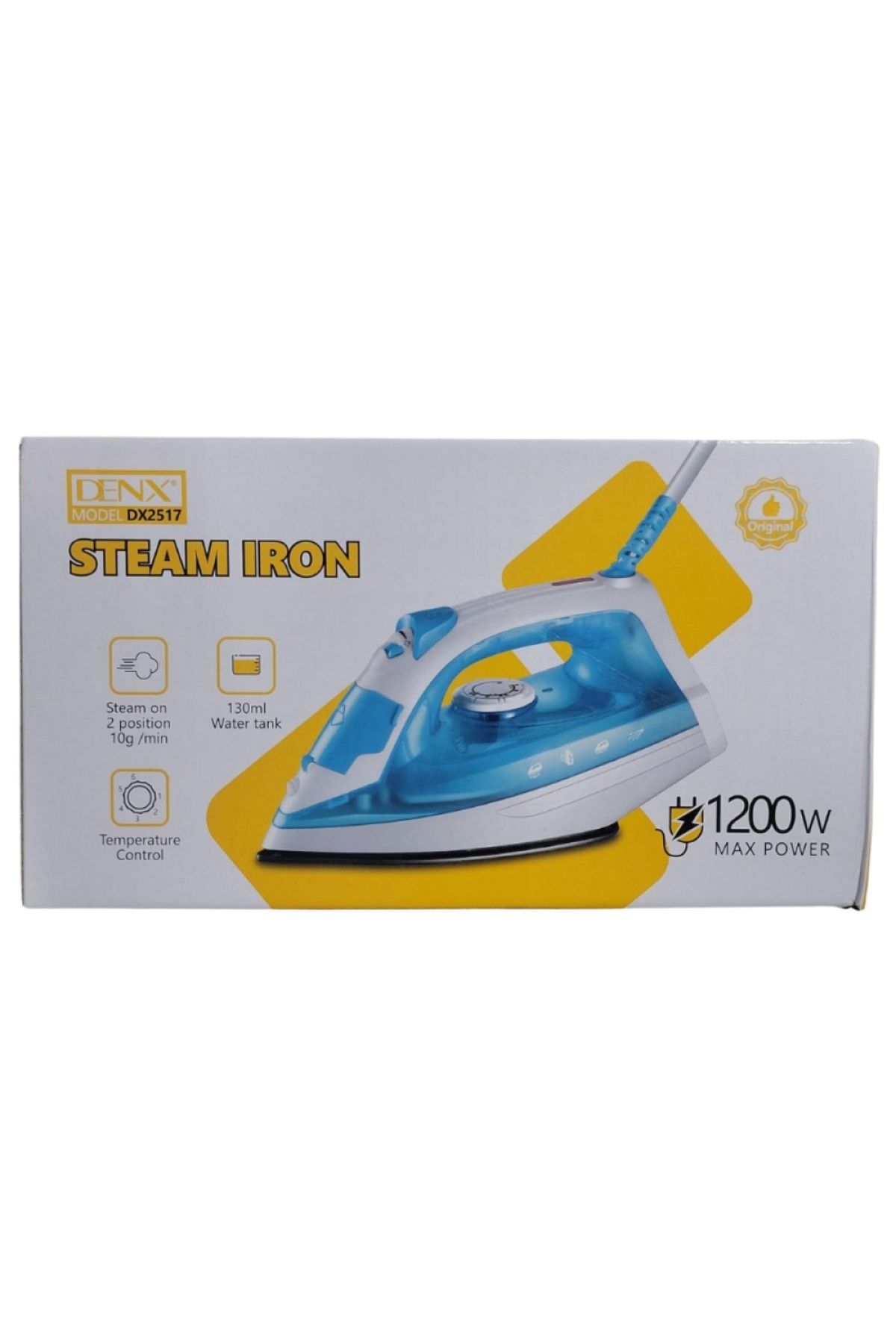 Denx-1200W Multifunctional Steam Iron with Temperature Control 3