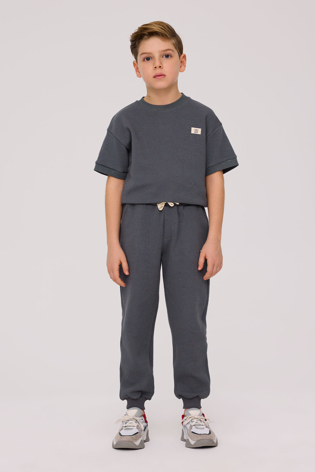 Nebbati Basic-Boy Anthracite Tracksuit Bottom 1