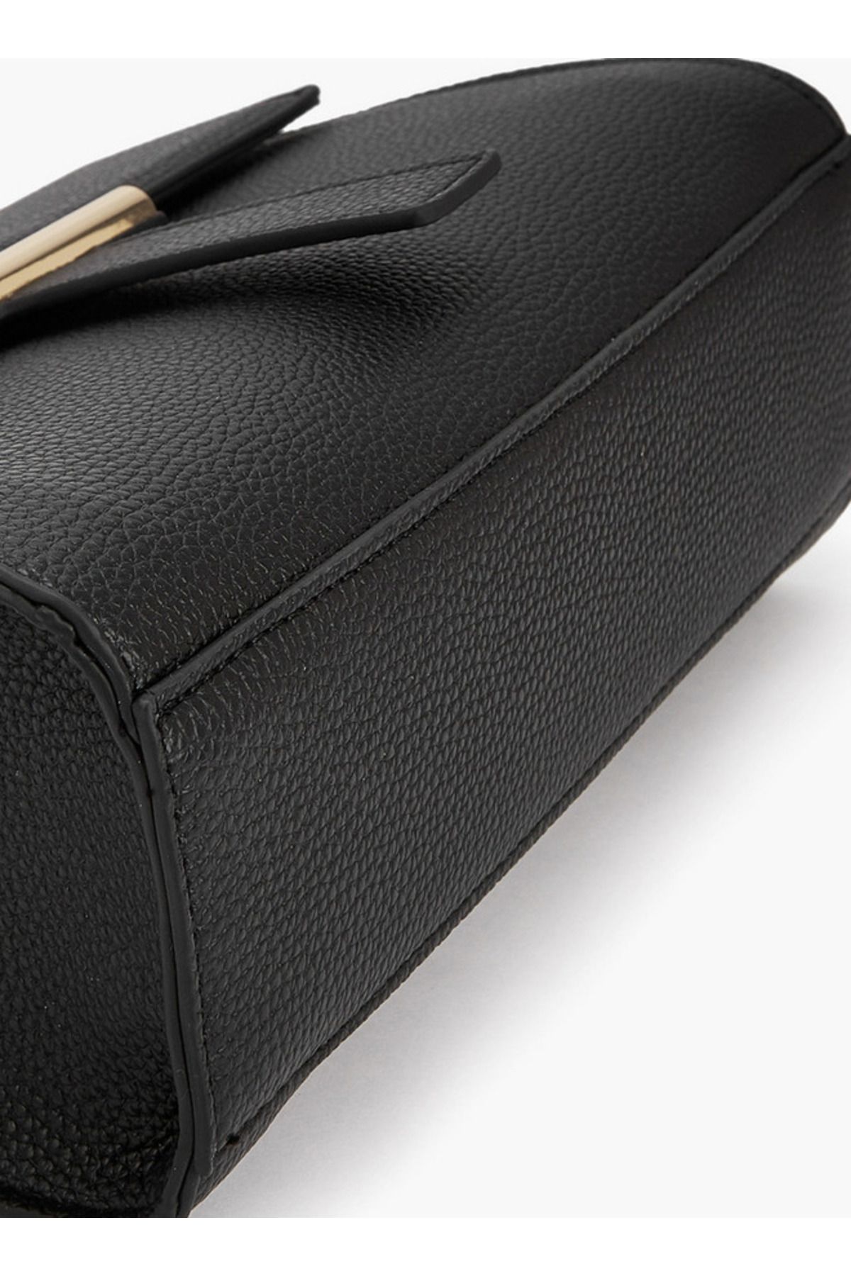 Flora Bella by Shoexpress-Solid Satchel Bag with Detachable Strap and Flap Closure 5