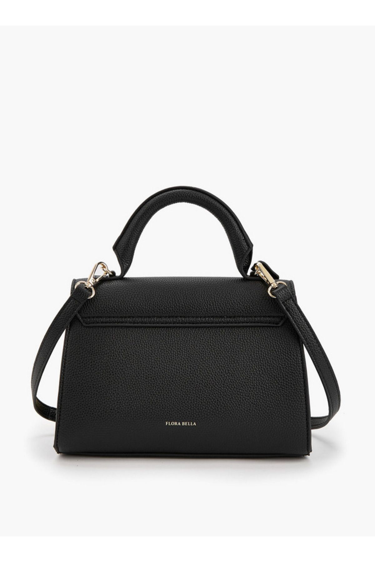 Flora Bella by Shoexpress-Solid Satchel Bag with Detachable Strap and Flap Closure 2
