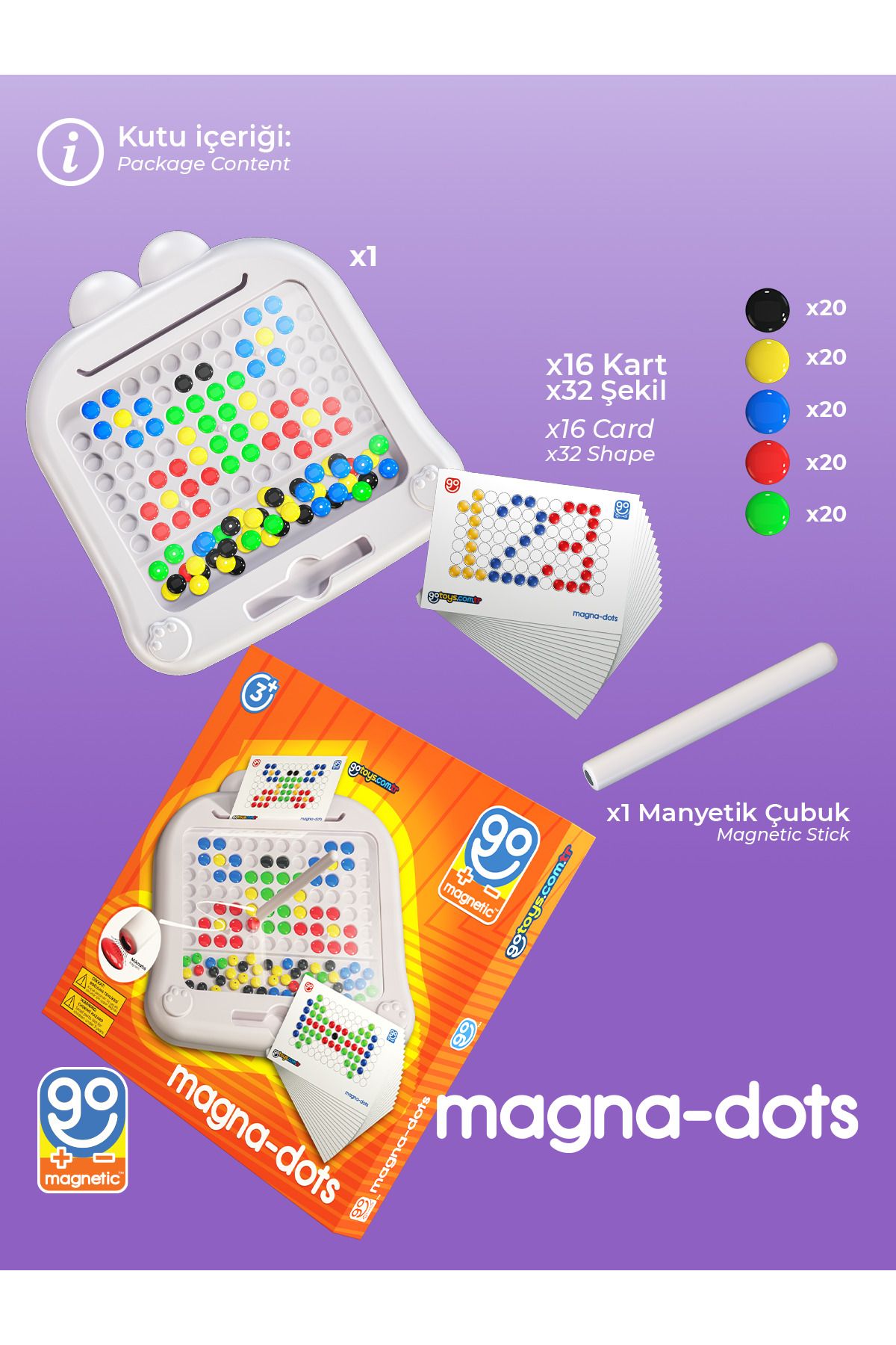 Go Toys-Magna Dots - Steam Magnetic Coding Tablet No Screen Game Activity Magnetic Building Blocks Shopist 5