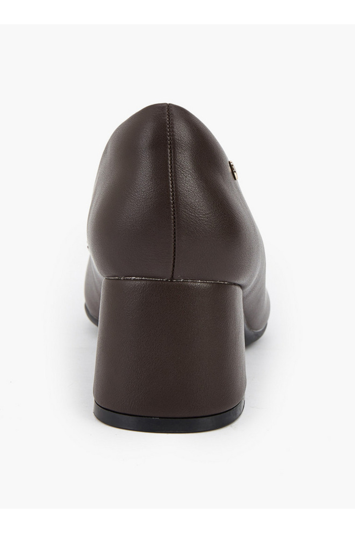 Flora Bella by Shoexpress-Monogram Textured Slip-On Shoes with Block Heel 3