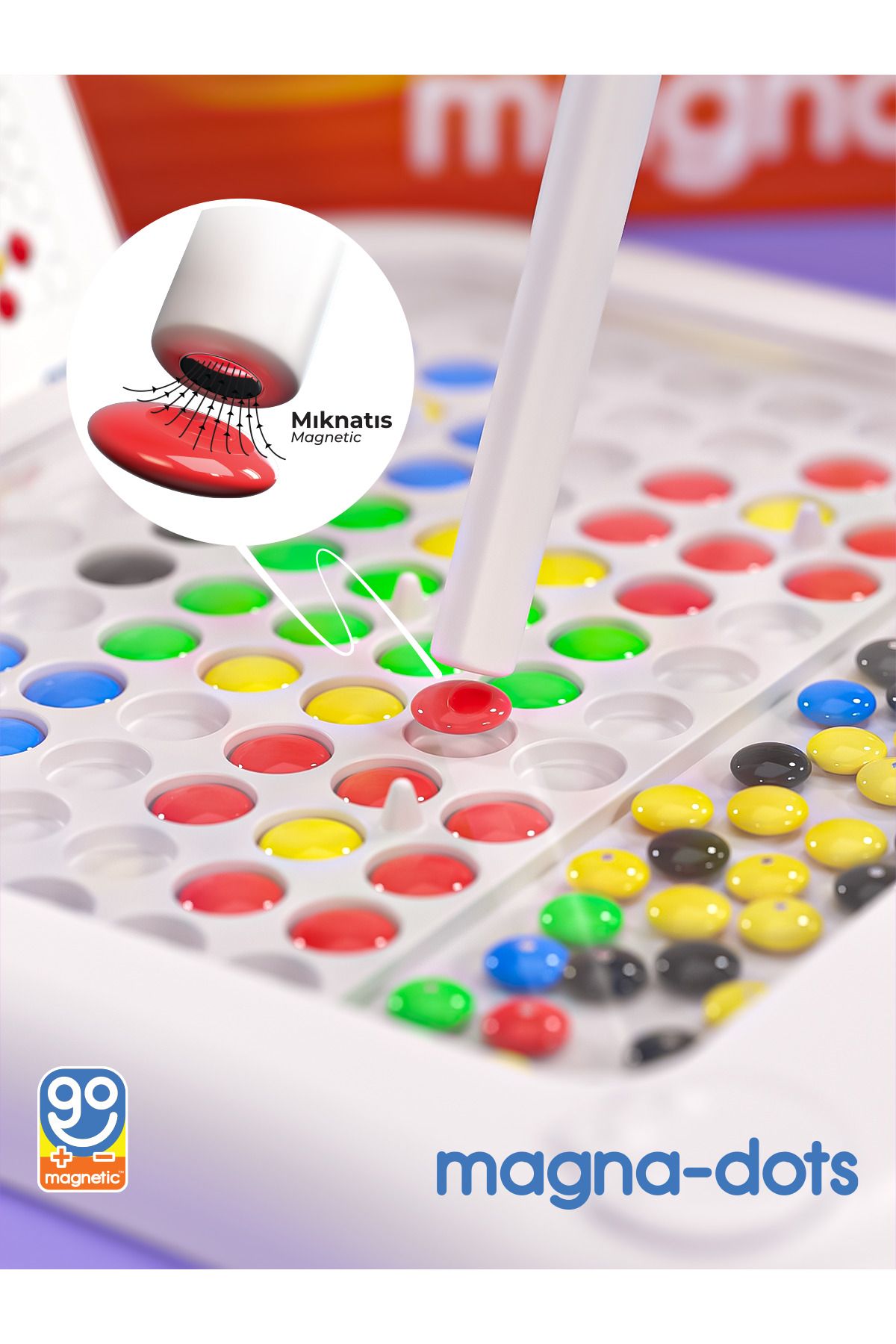 Go Toys-Magna Dots - Steam Magnetic Coding Tablet No Screen Game Activity Magnetic Building Blocks Shopist 3
