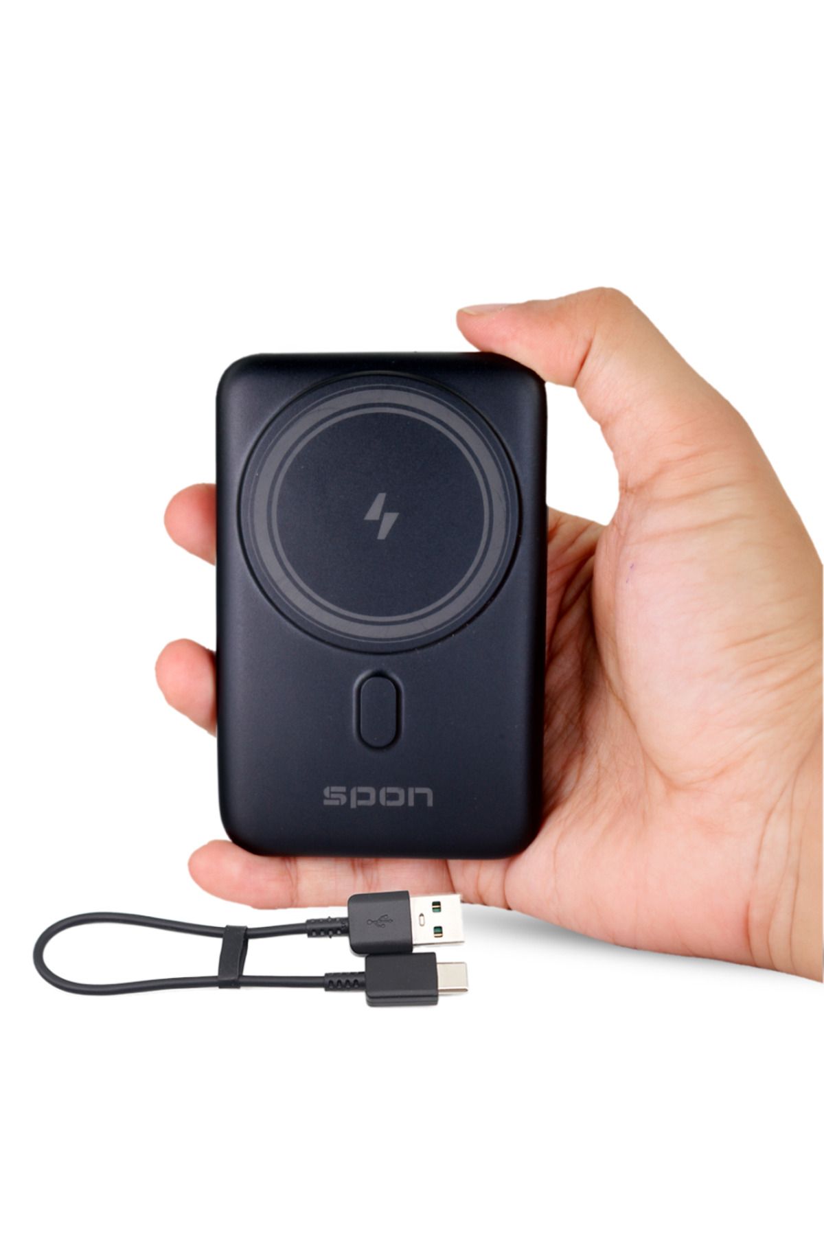 Spon-Mag Power Bank and Wireless Charger 10,000 with Multi-Use Stand 3