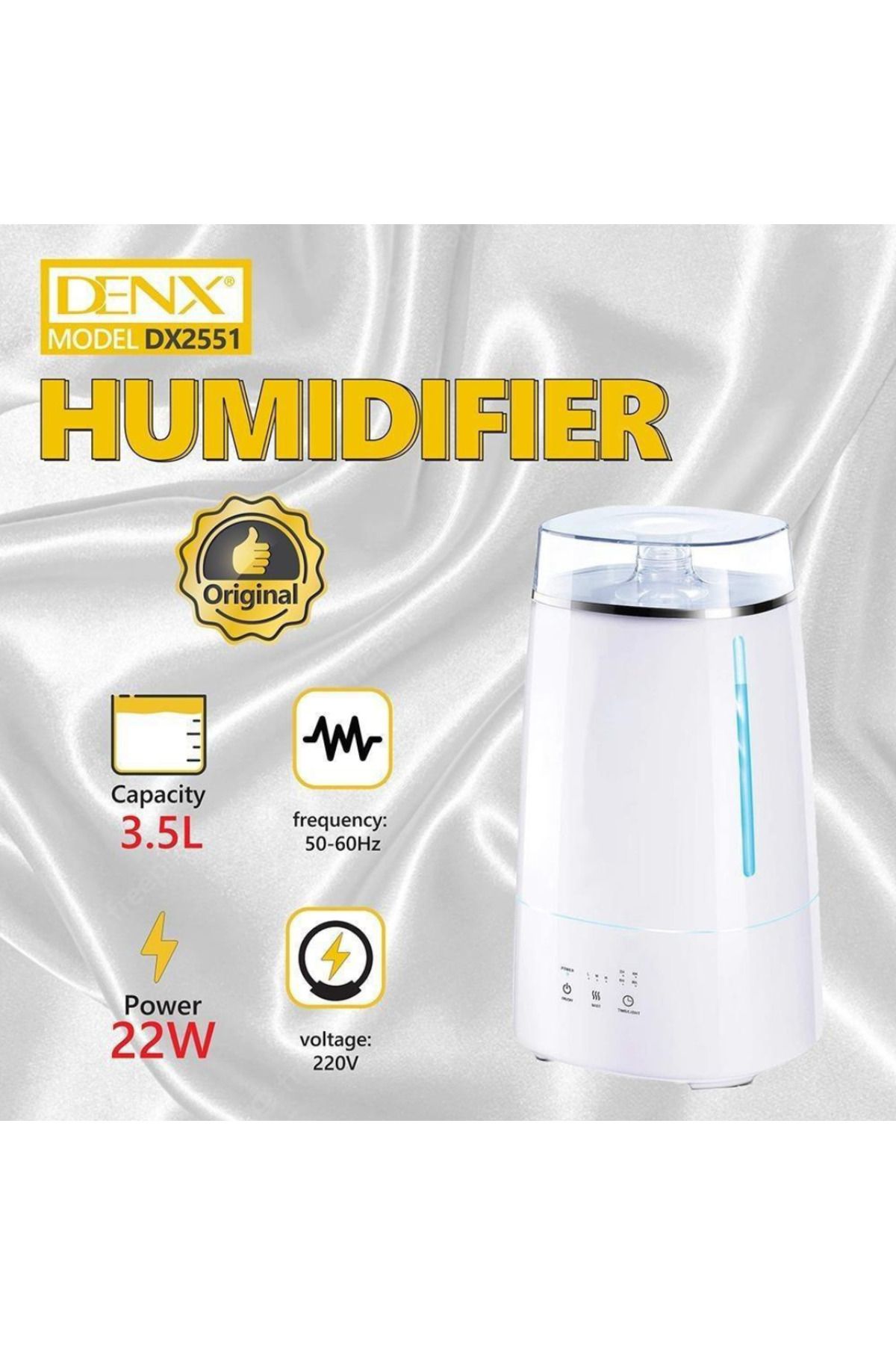 Denx-فواحة بخار وملطف جو ذكية بنظام مؤقت الوقت 4