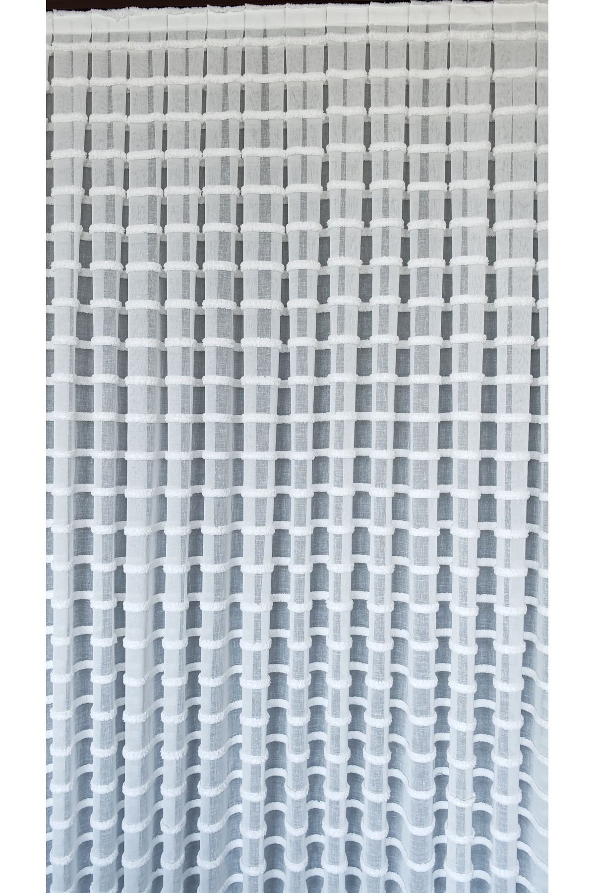 Yuka-Ecru Linen Tulle Curtain with Beard 1/3 Tight Pleats No Wrinkle Ironing Not Asking for Pleated Skirt Suitable for Any Room 8