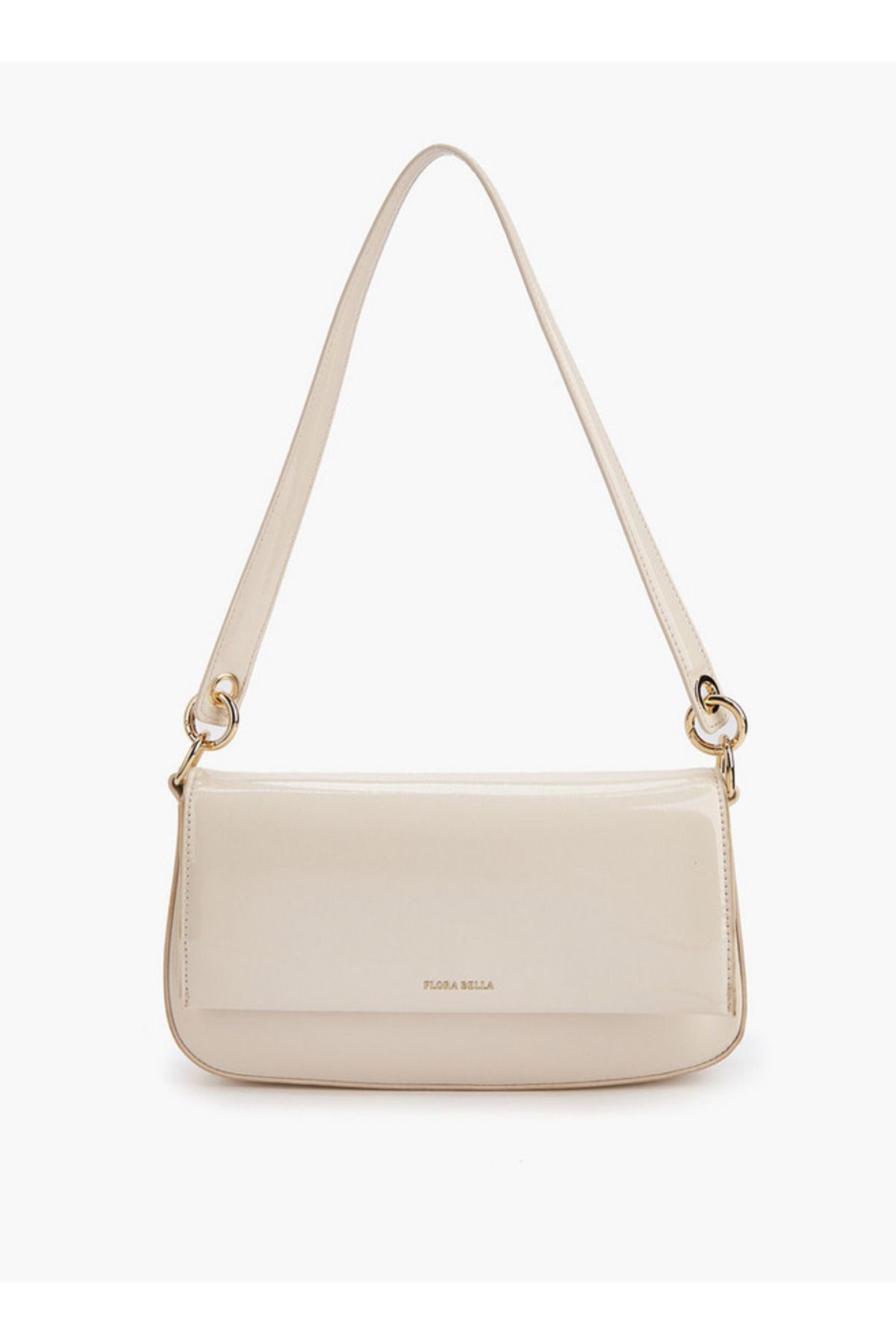 Flora Bella by Shoexpress-Solid Shoulder Bag with Strap Handle and Flap Closure 1