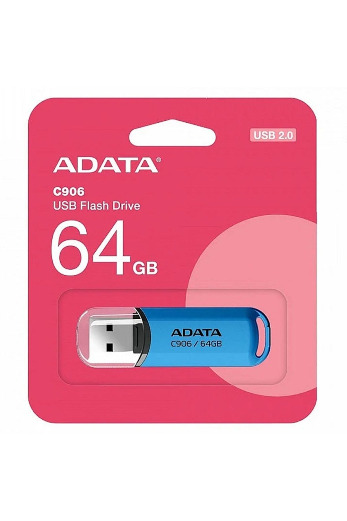 Adata-Stick USB AC906 64G, USB 2.0, Compact și Fiabil, Albastru 6