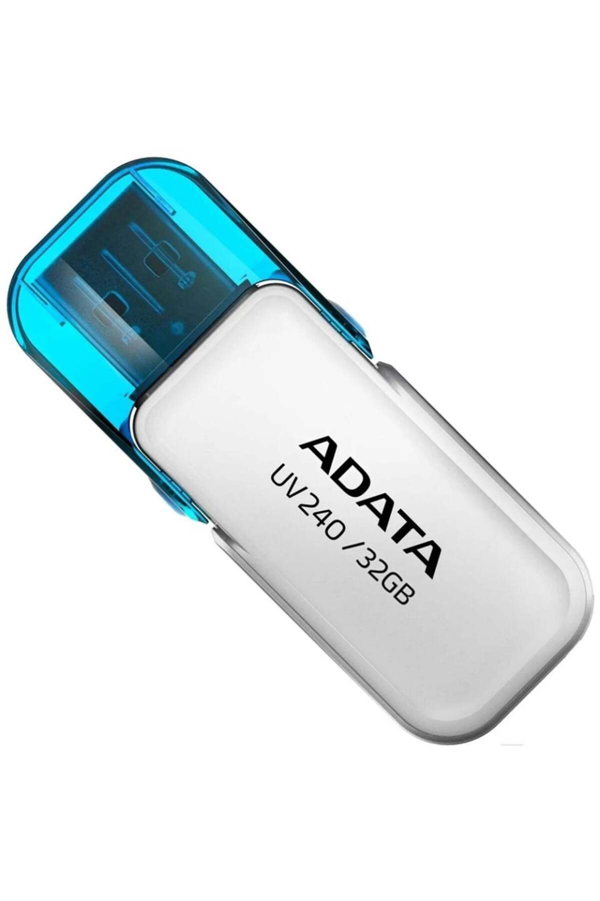 Adata-USB stick UV240, 32G, USB 2.0, Flip cover, White 3