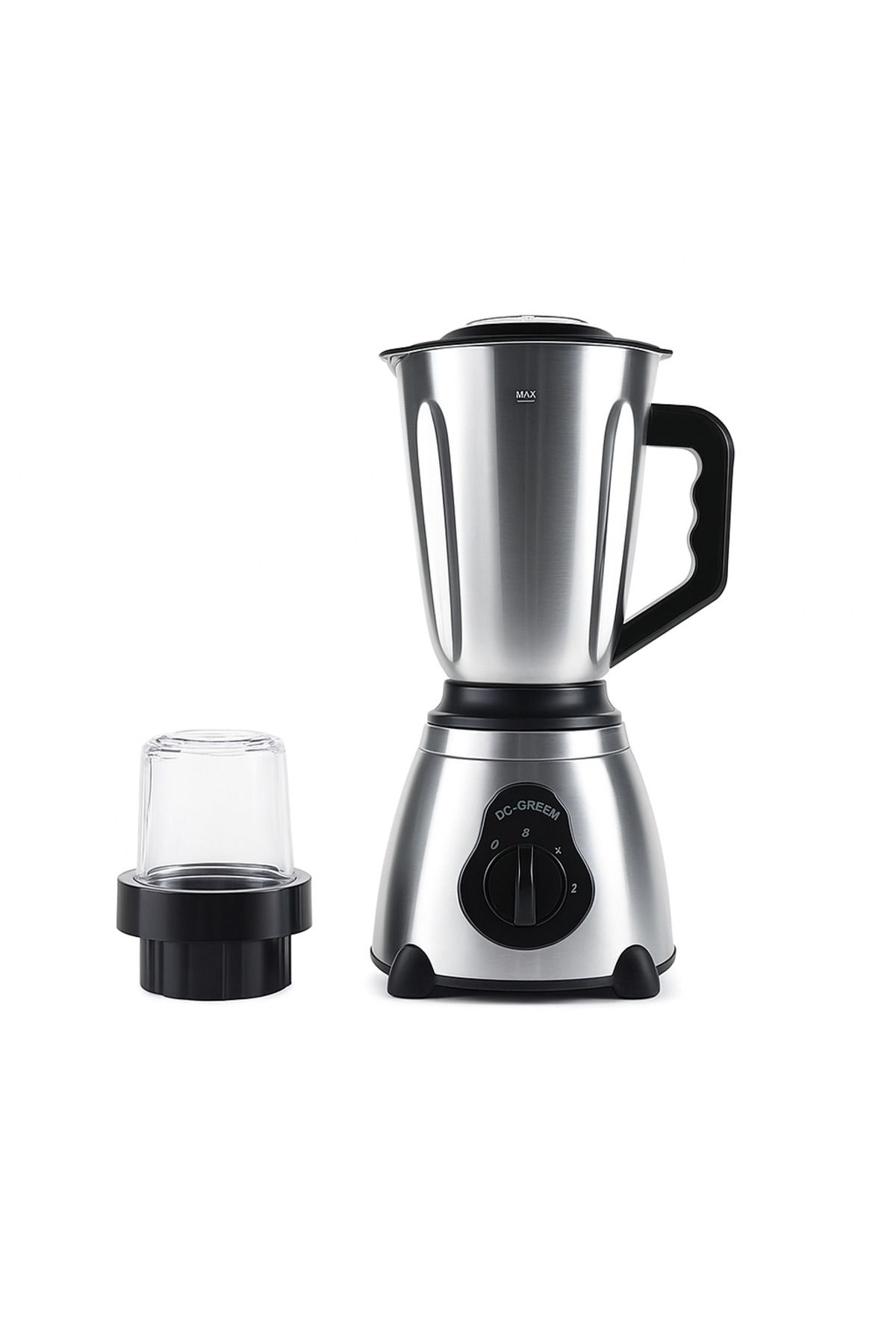 Blasko-Blender 2 in 1 800W, 1.5L Sticla, Rasnita Cafea, 5 Viteze, Inox 2