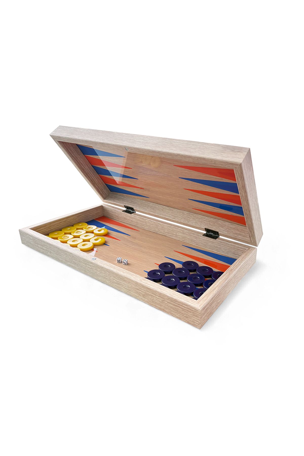 Biggdesign-Happy Backgammon، أرضية مضادة للخدش، علبة MDF مغناطيسية، طبقة مطلية مصقولة 4