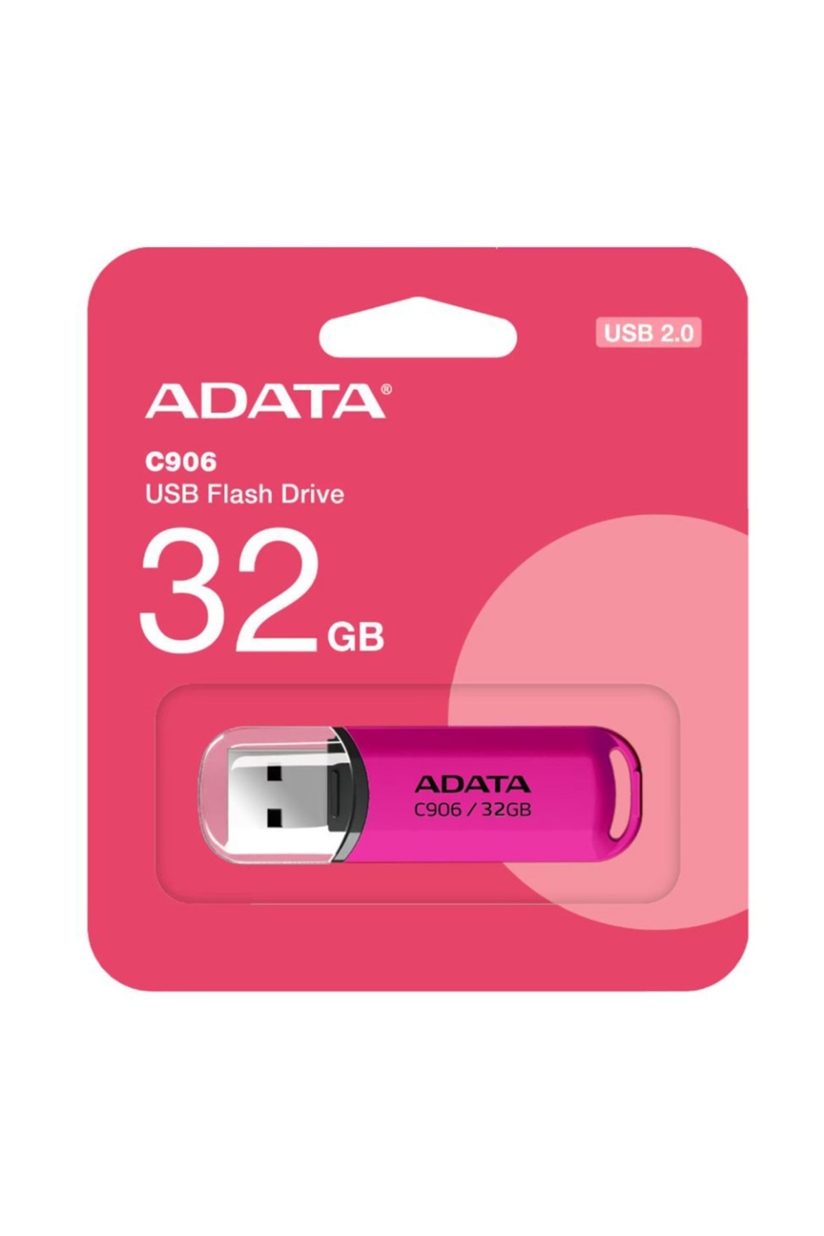 Adata-AC906 32GB USB Stick, USB 2.0, Compact and Reliable, Pink 7