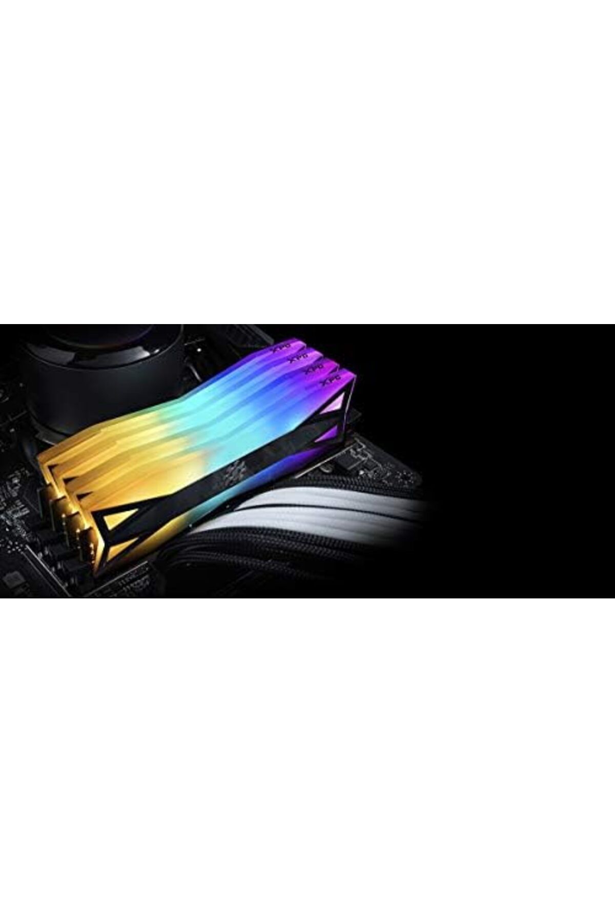XPG-Desktop Computer Memory DDR4 D60G 16GB 2x8 with RGB Lighting 3600MHz PC4-28800 CL18-22-22 8