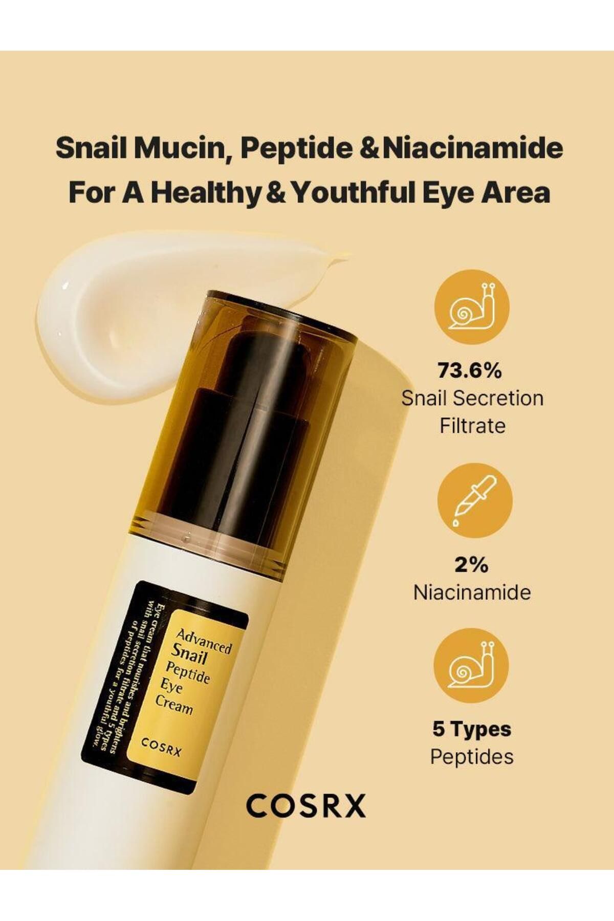 Cosrx-Advanced Snail Peptide Eye Cream 25ml 2