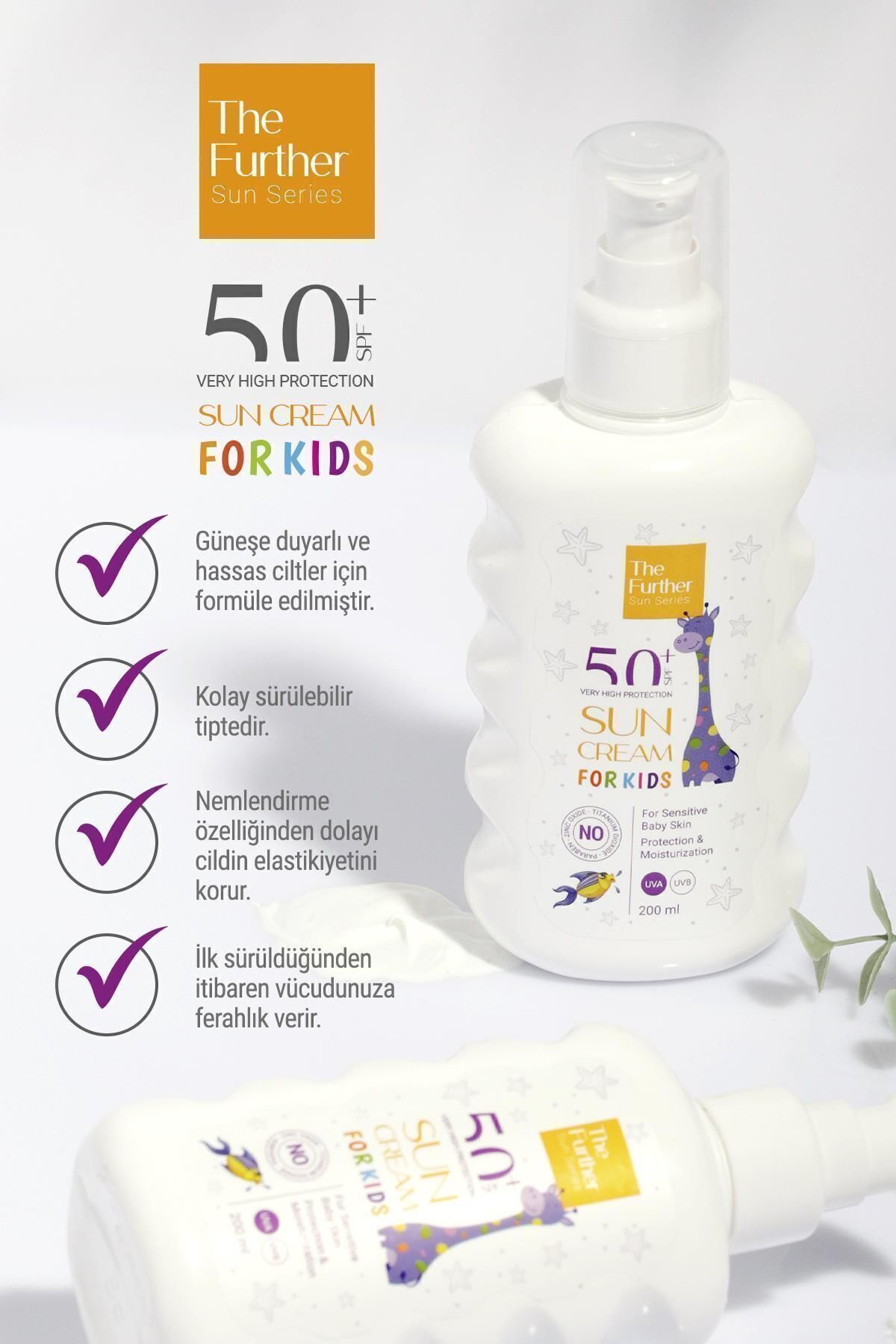 The Further SPF 50+ Faktör Çocuk Güneş Koruyucu Losyon 200 ml fotoğrafı 3 (önizleme)
