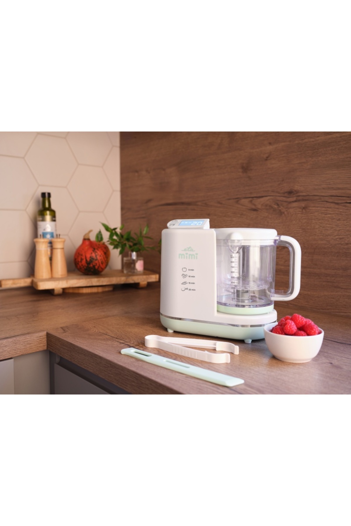 ETA-6 in 1 baby steamer MIMI 4306 90000, 700 W, 2 speed settings, 0.9 liters, BPA-free tritan, LCD 21